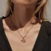 Third Eye Black Enamel Necklace sold by Awe Inspired