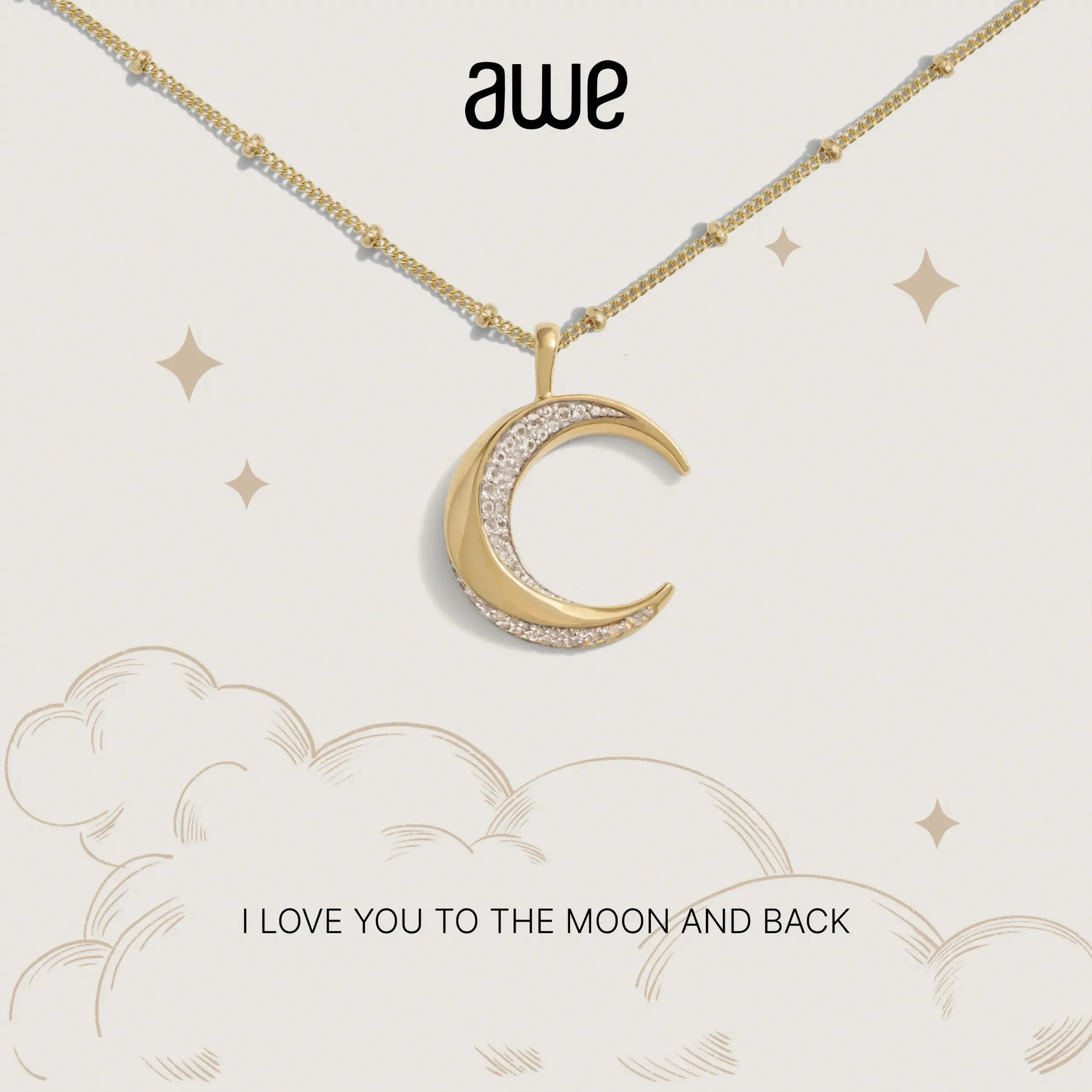 Love You To The Moon Card Gift Set sold by Awe Inspired product image thumbnail 3
