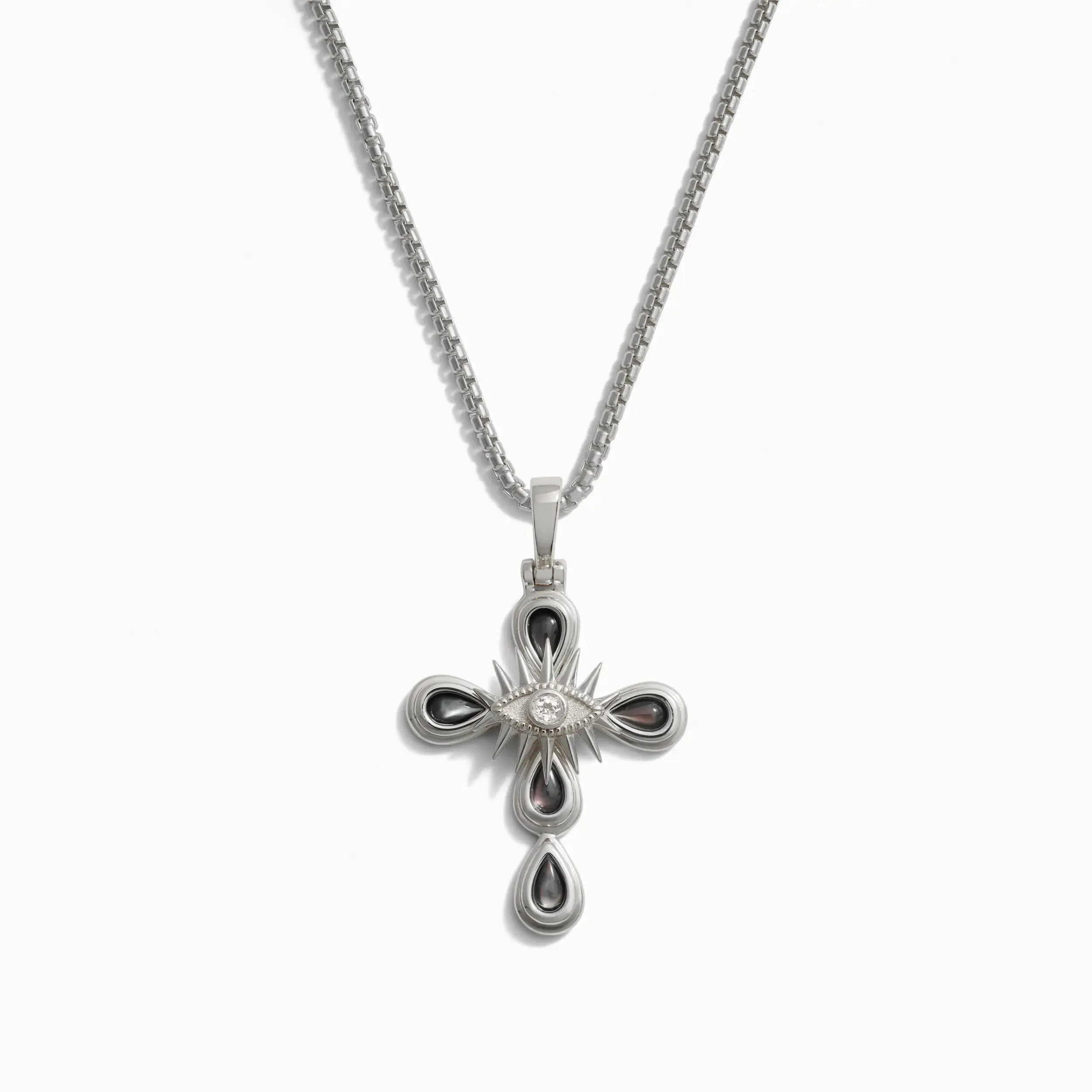 Men's Third Eye Cross Necklace sold by Awe Inspired product image thumbnail 3