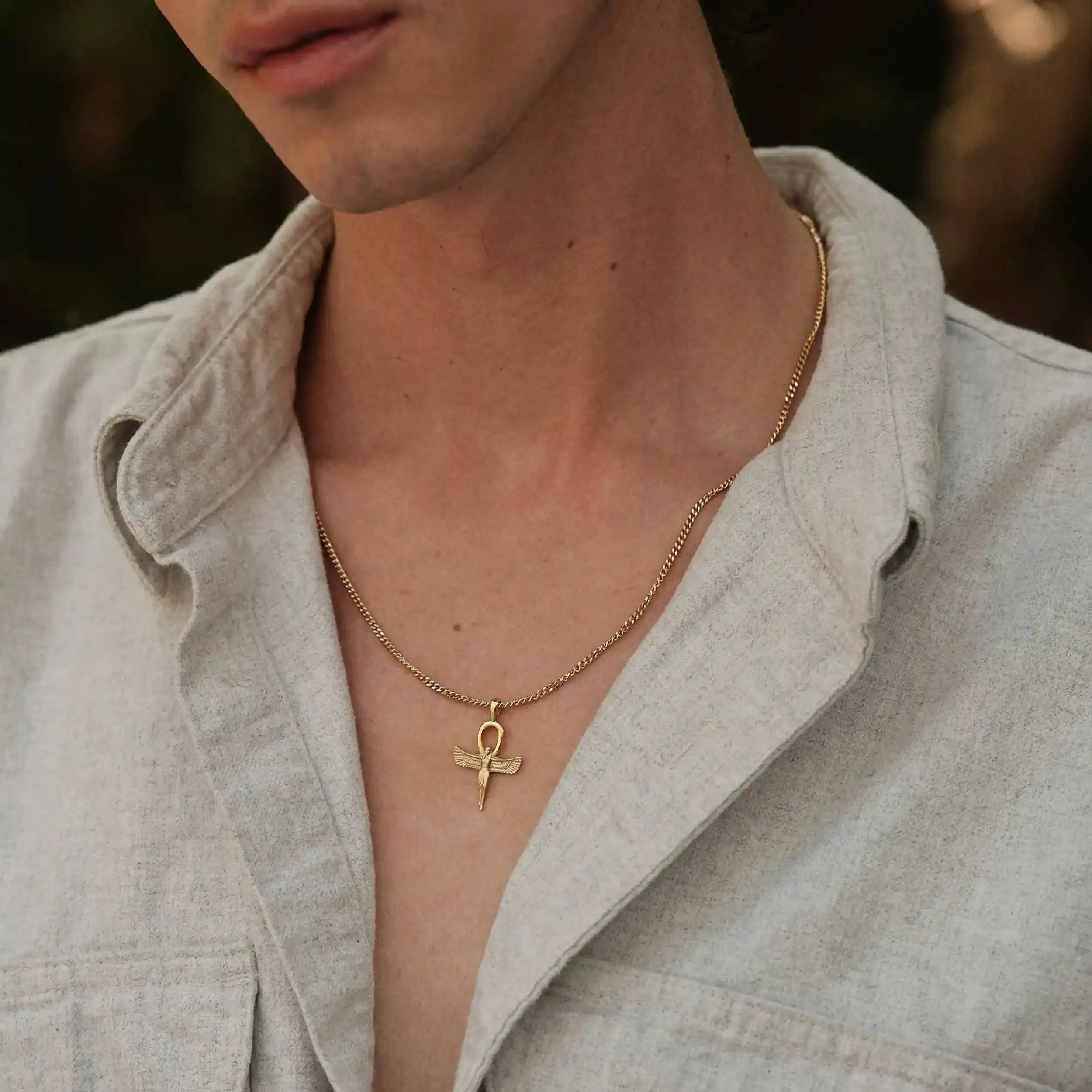 Men's Ankh of Isis Necklace sold by Awe Inspired product image thumbnail 2