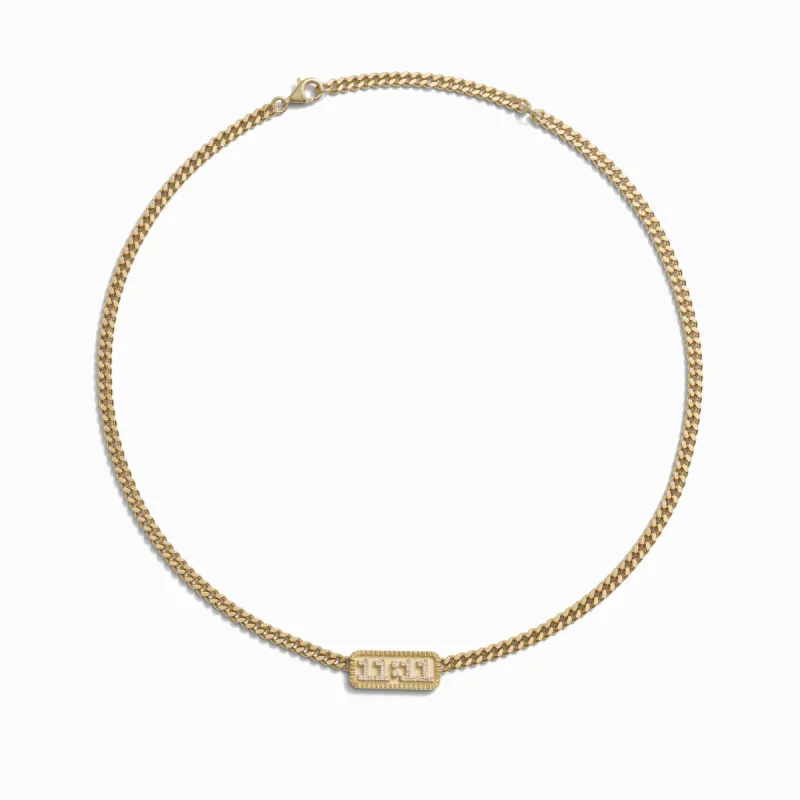 11:11 Cuban Necklace sold by Awe Inspired