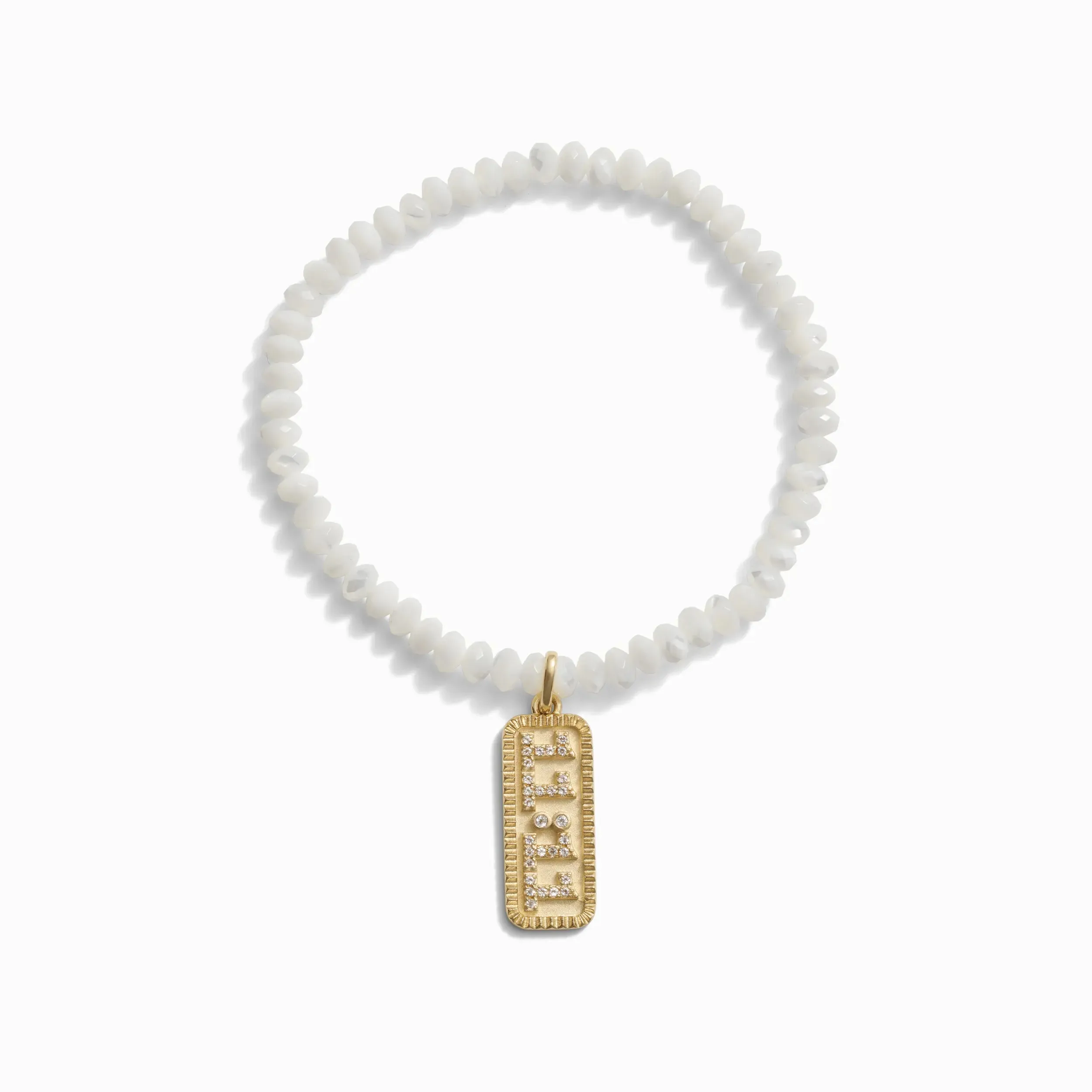 11:11 Mother of Pearl Beaded Bracelet sold by Awe Inspired