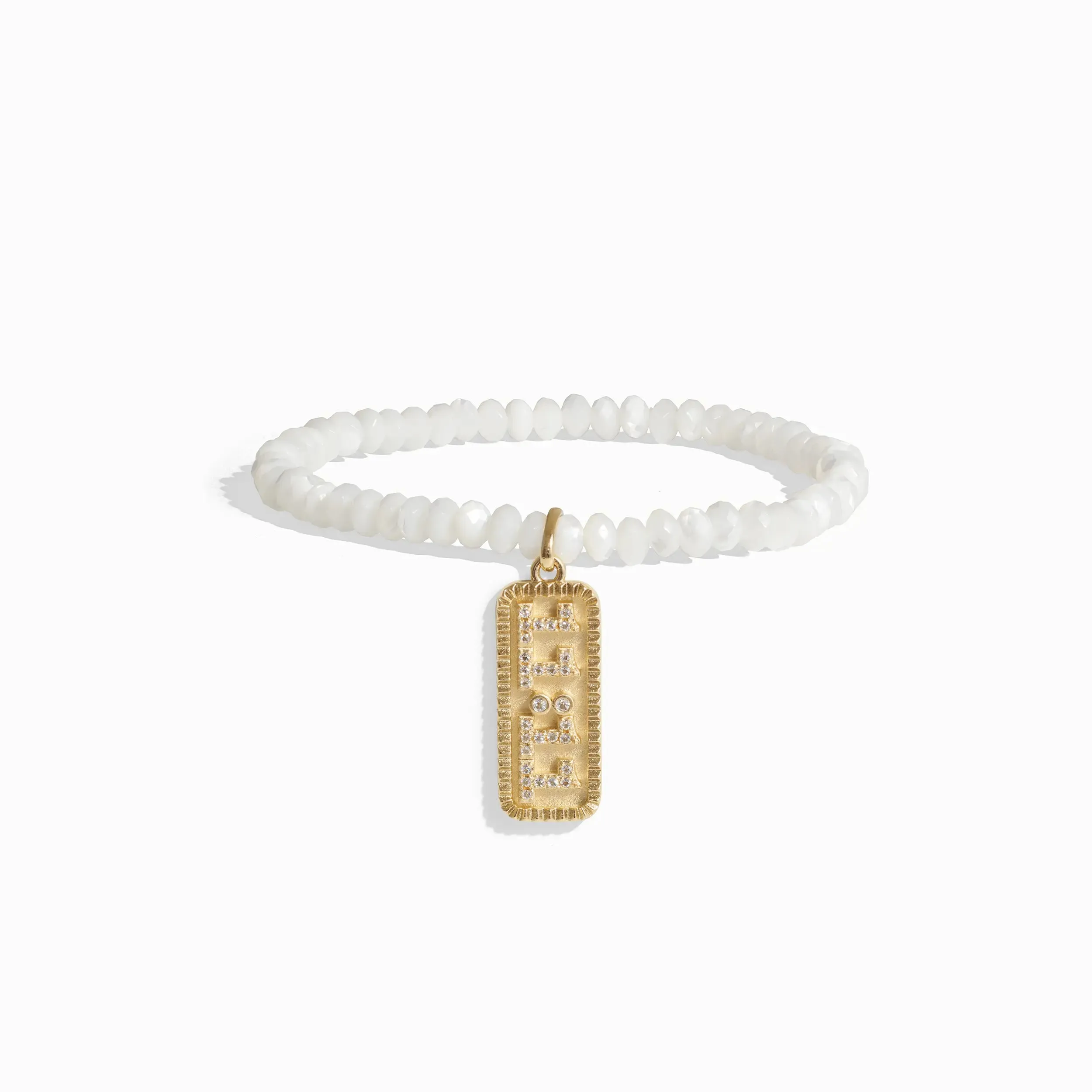 11:11 Mother of Pearl Beaded Bracelet sold by Awe Inspired product image thumbnail 4