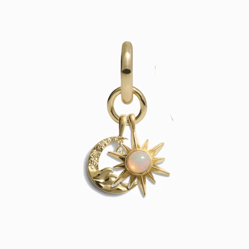 Sun & Moon Charm Earring sold by Awe Inspired