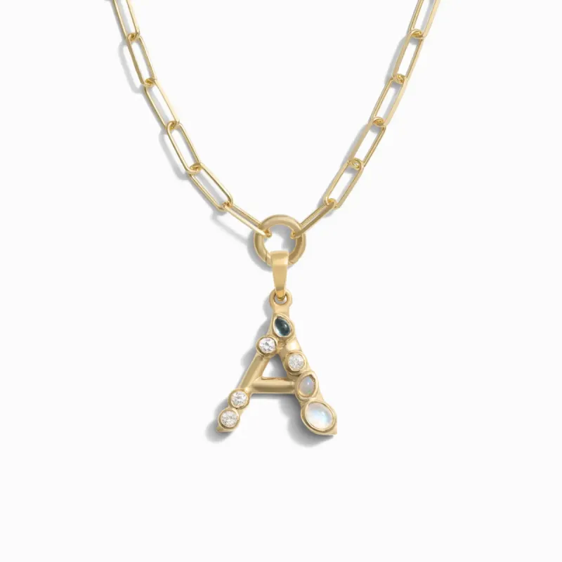 Initial Single Charm Necklace sold by Awe Inspired
