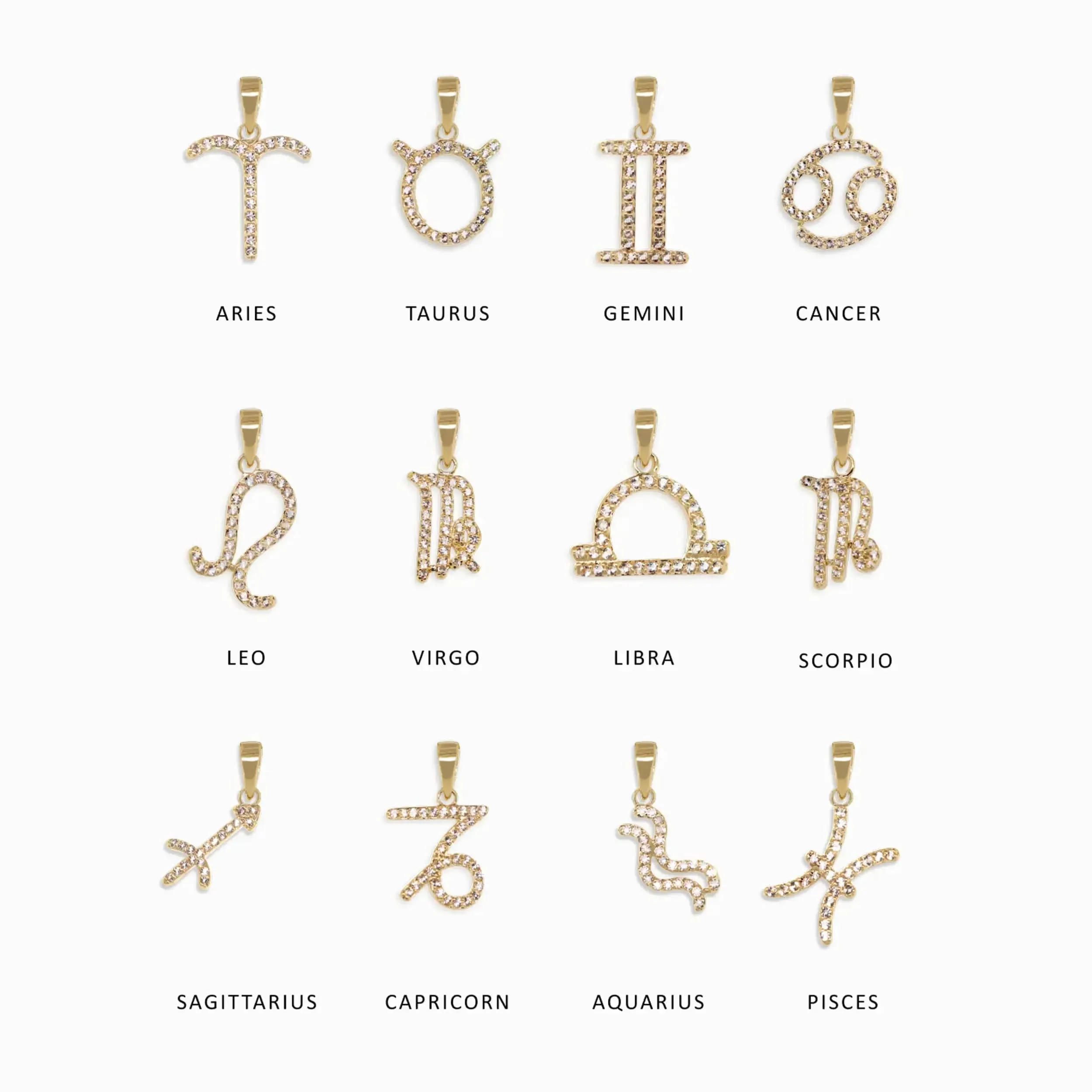 Zodiac Delicate Charm Necklace sold by Awe Inspired product image thumbnail 3