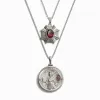 Garnet Aura Necklace Set sold by Awe Inspired