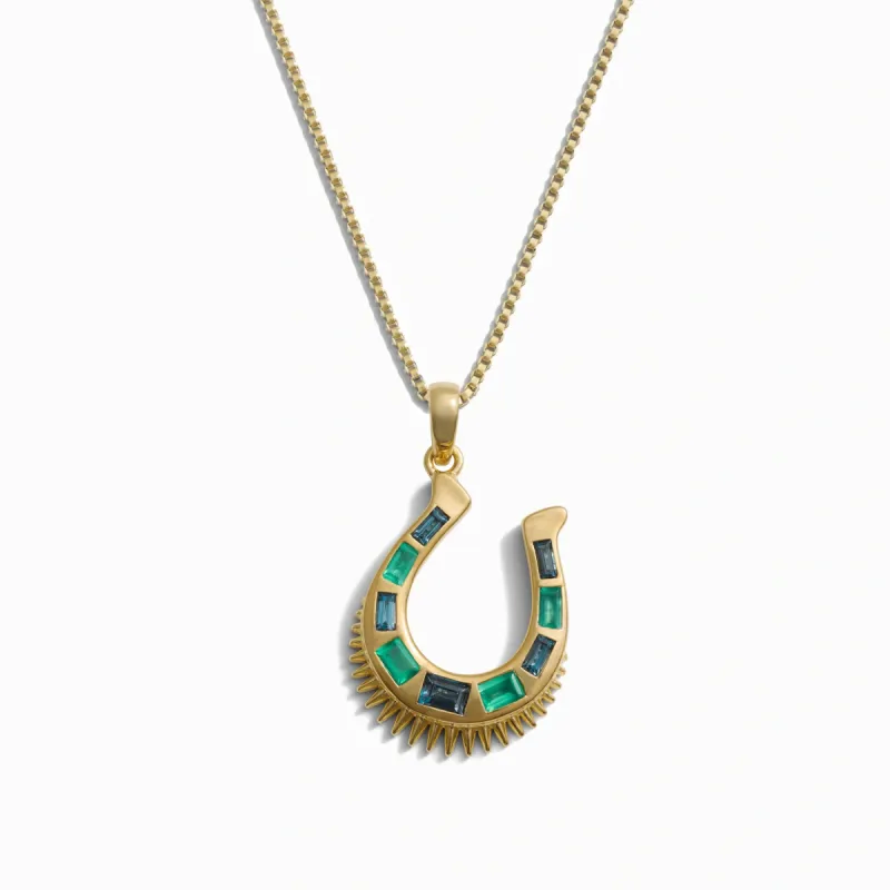 Lucky Horseshoe Necklace sold by Awe Inspired