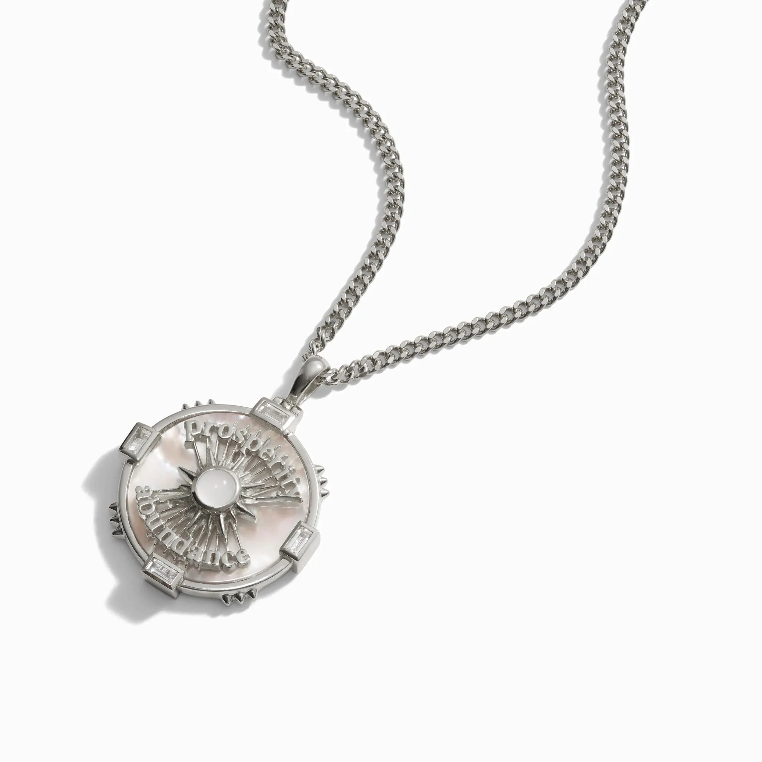 Prosperity Affirmation Coin Necklace sold by Awe Inspired product image thumbnail 5