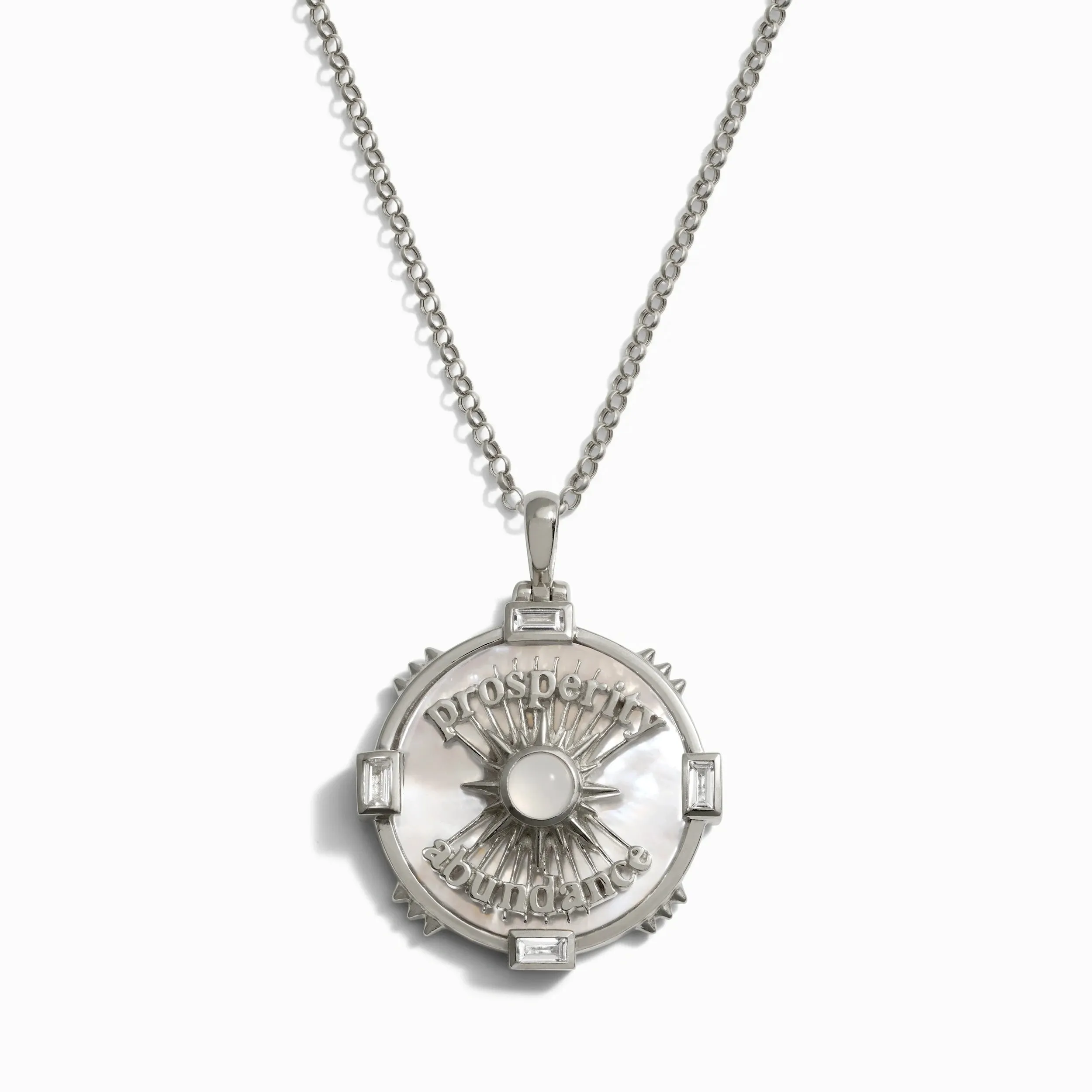 Prosperity Affirmation Coin Necklace sold by Awe Inspired product image thumbnail 3