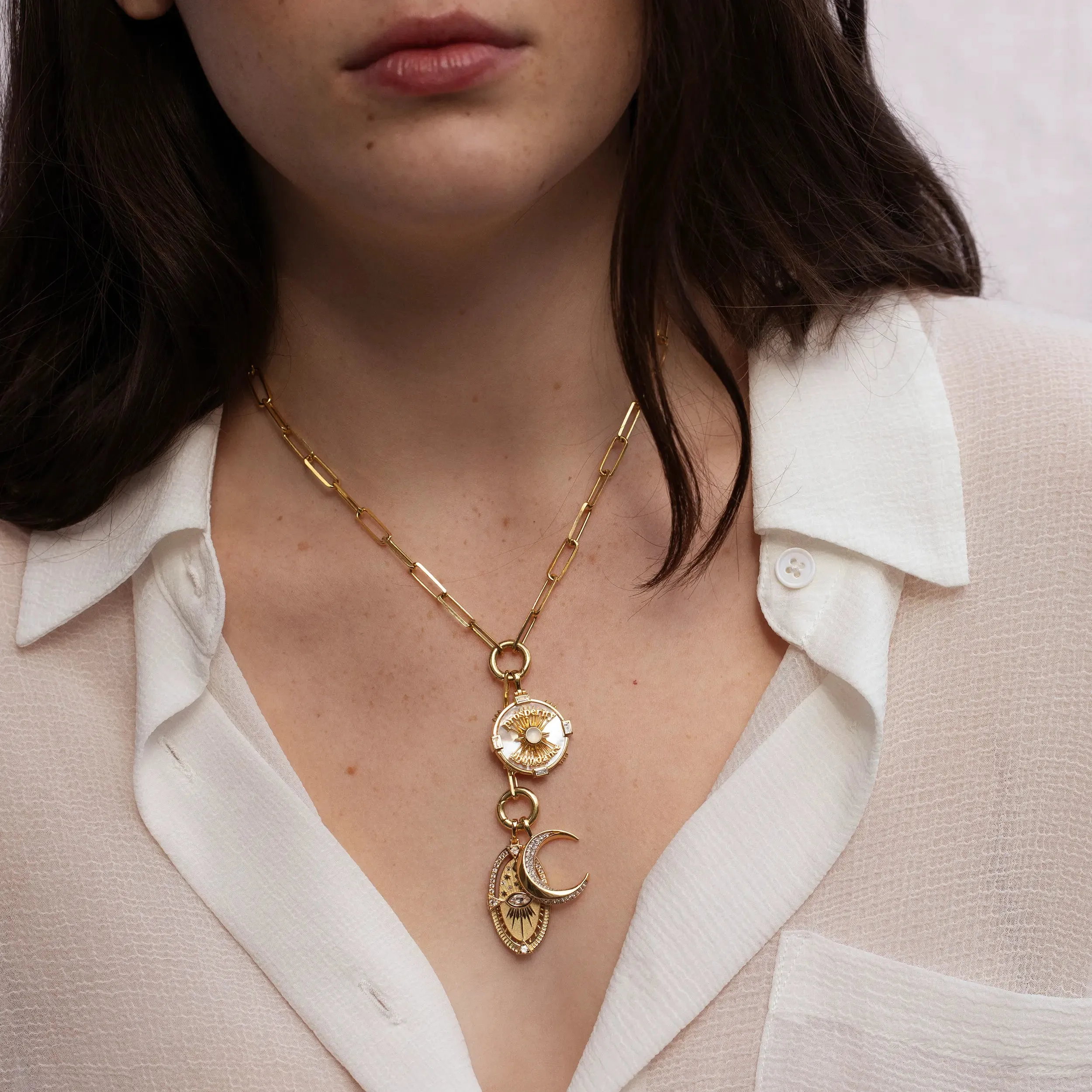 Prosperity Affirmation Coin Pendant sold by Awe Inspired product image thumbnail 4