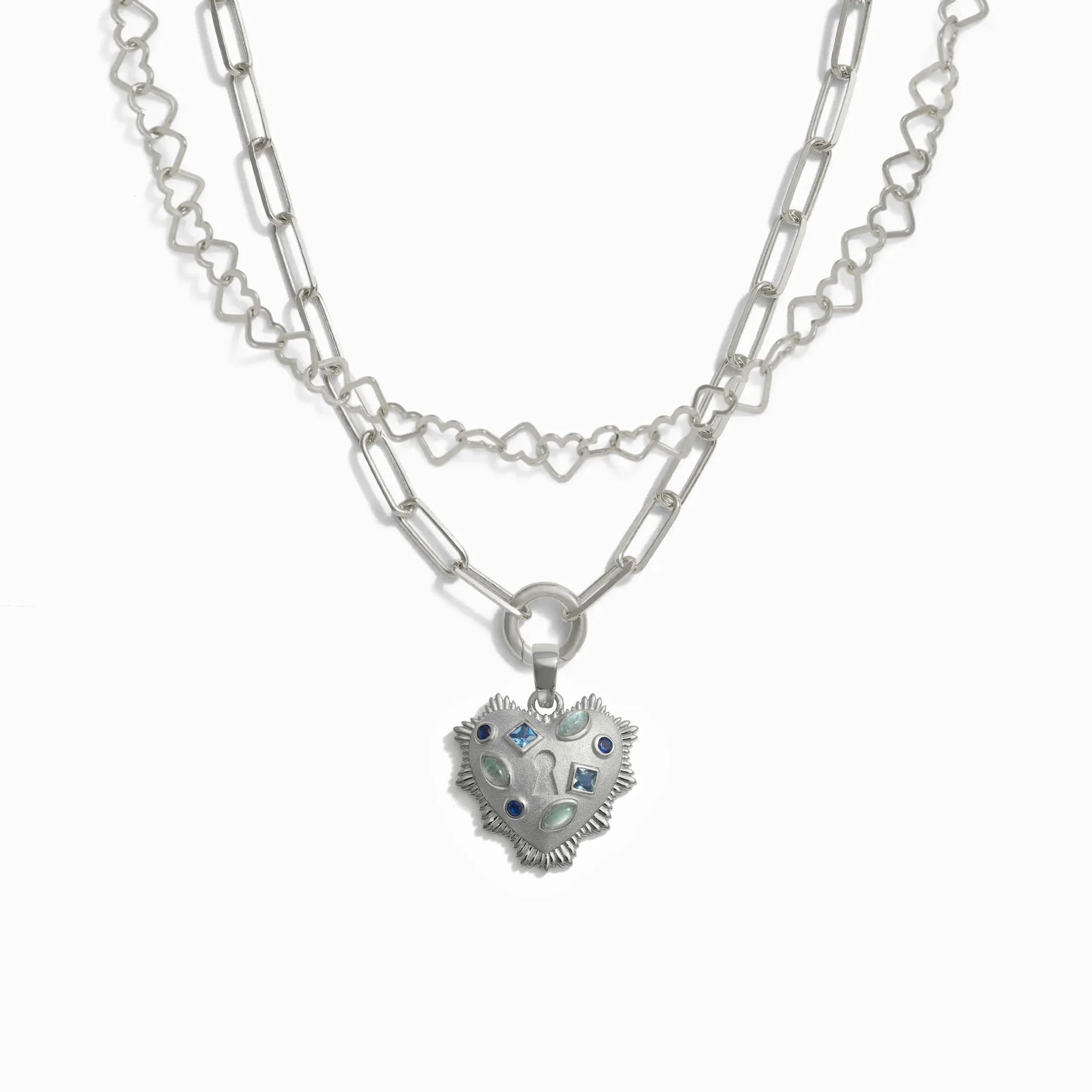 Eternal Love Necklace Set - Blue sold by Awe Inspired product image thumbnail 3