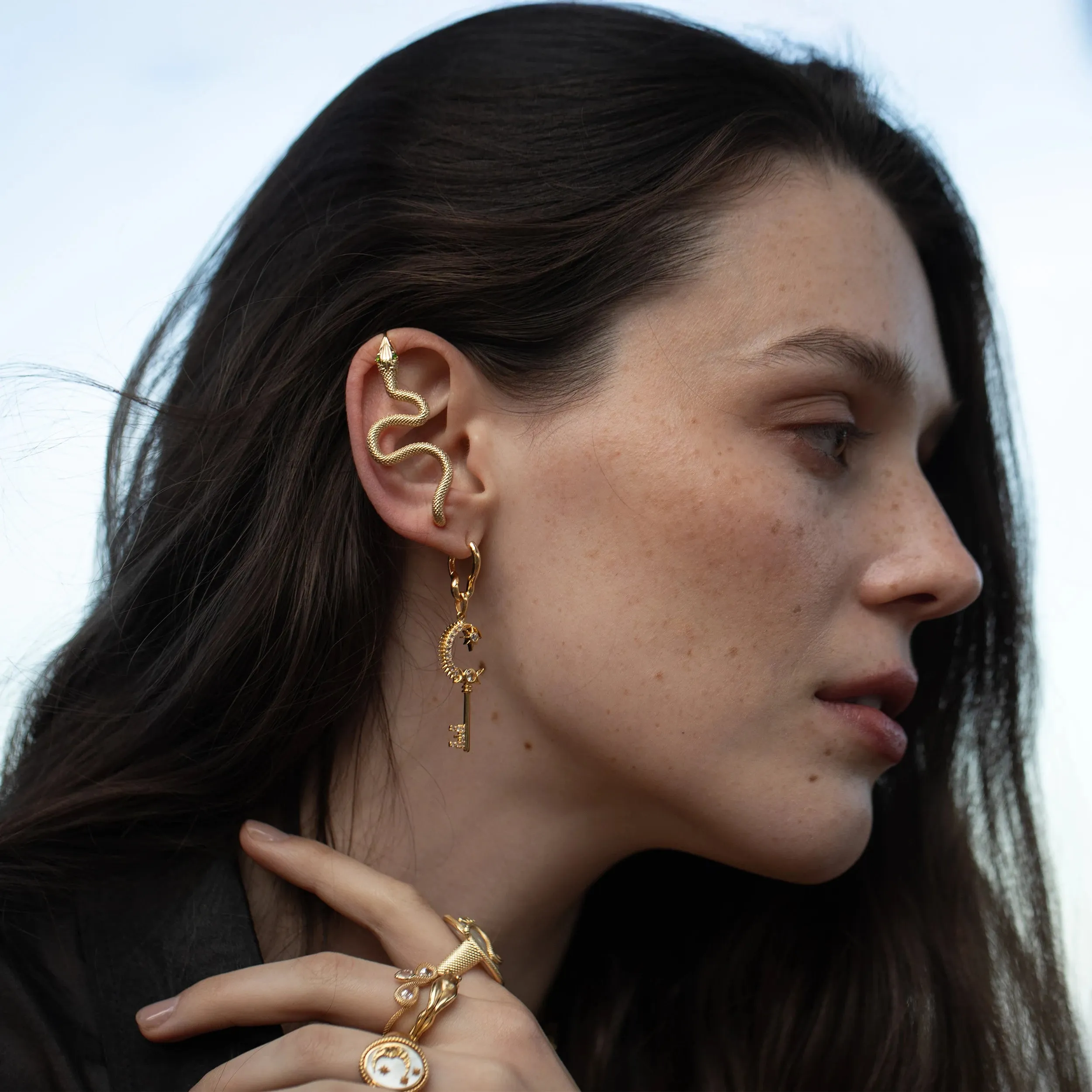 Snake Ear Pin sold by Awe Inspired product image thumbnail 5