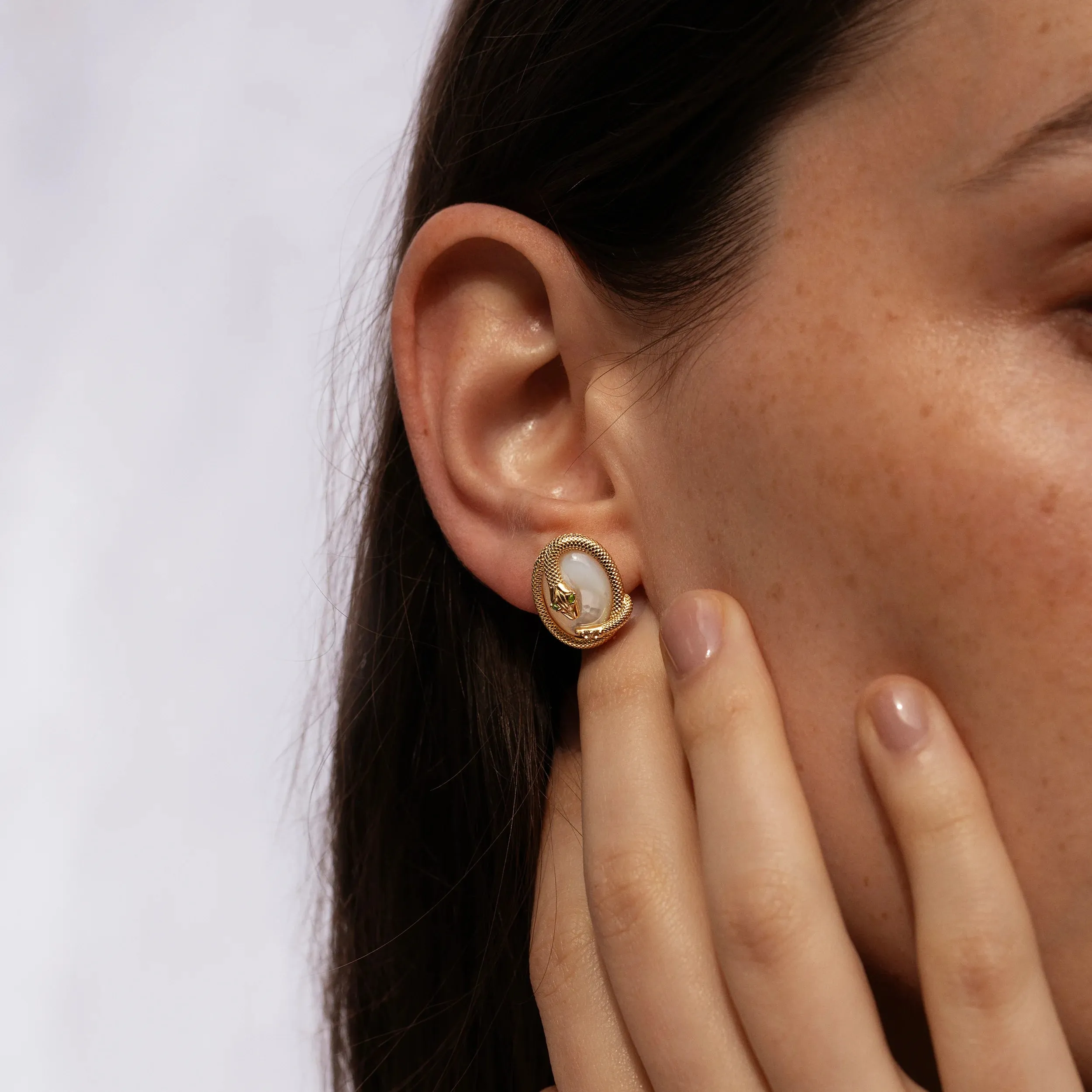 Snake Gemstone Studs sold by Awe Inspired product image thumbnail 2