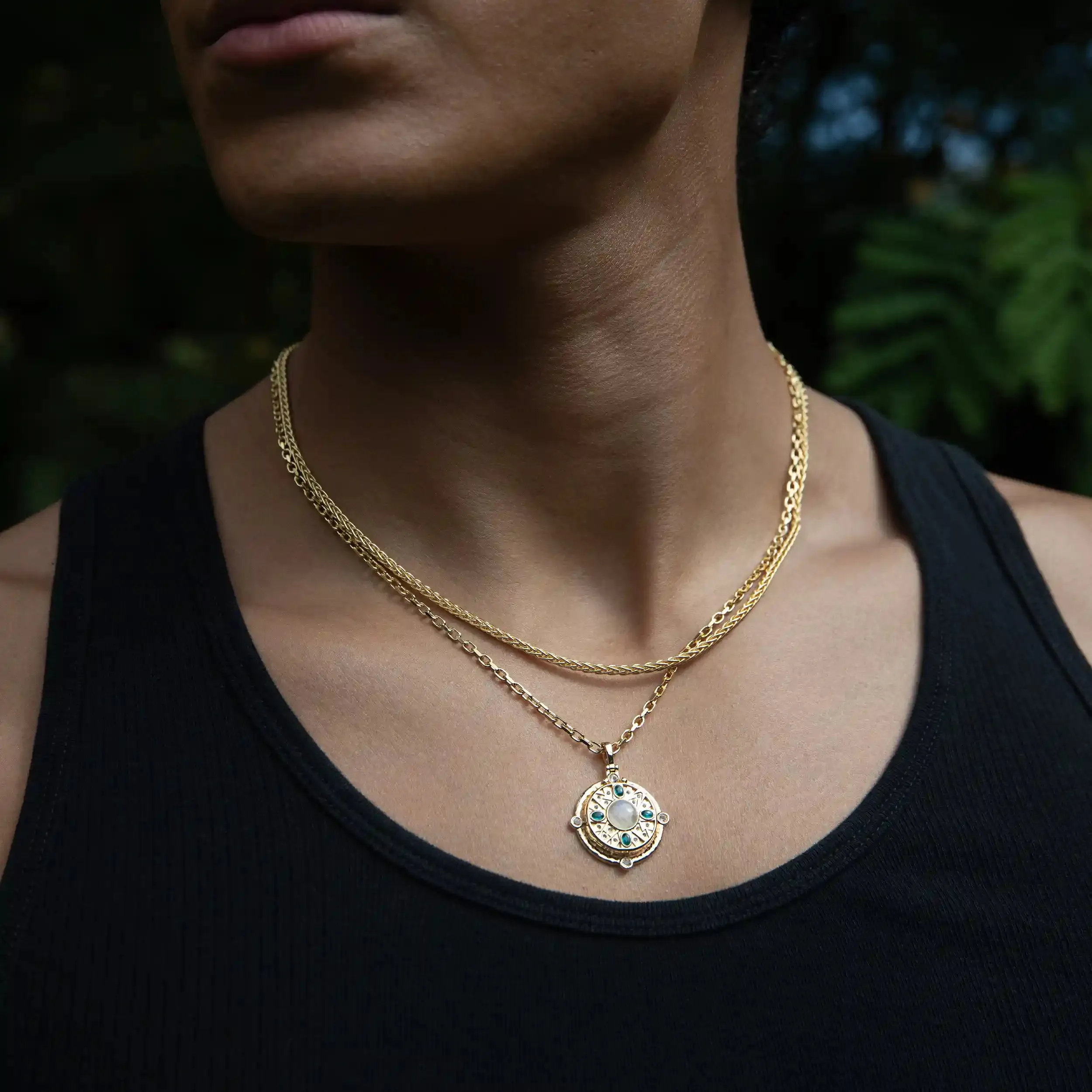 Men's Manifestation Locket Layering Set sold by Awe Inspired product image thumbnail 3