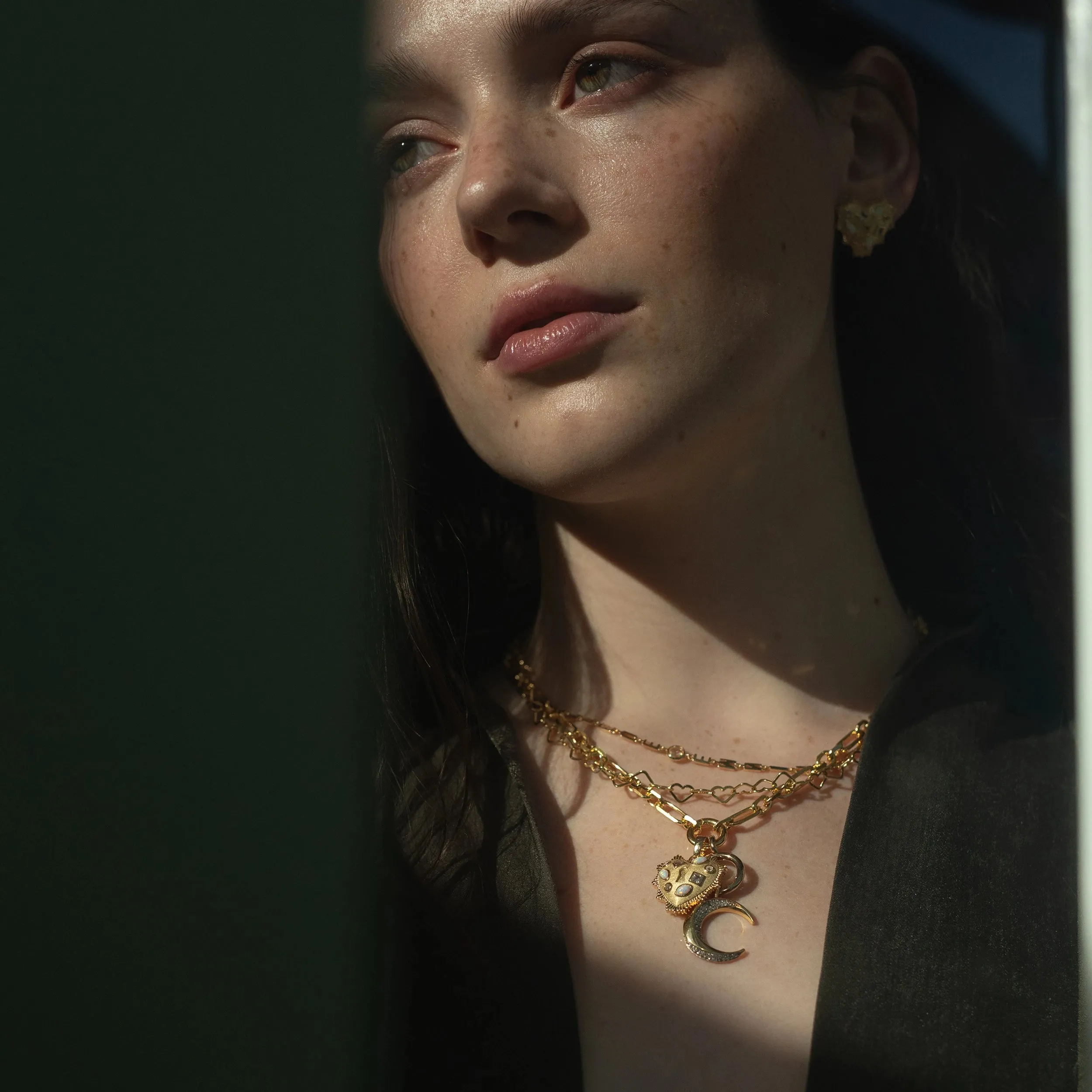 Moonstruck Gemstone Charm Necklace sold by Awe Inspired product image thumbnail 3