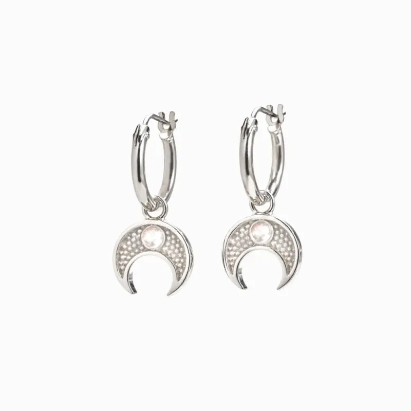 Lunula Huggie Earrings sold by Awe Inspired