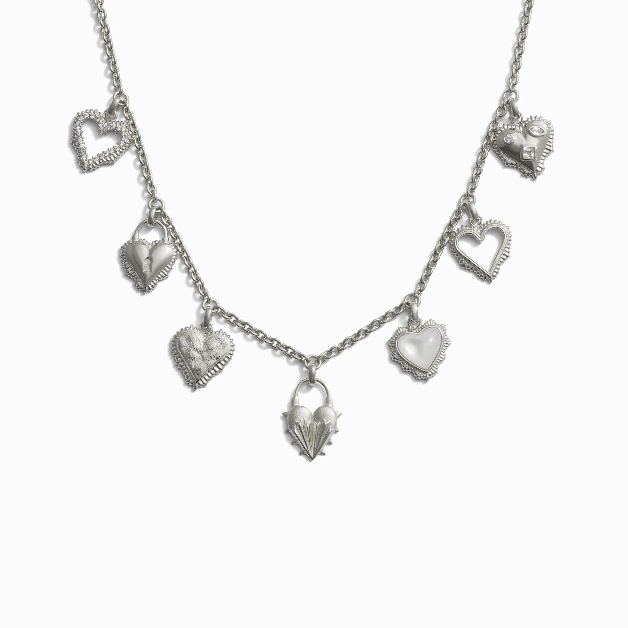 Mini Radiant Heart Charm Necklace sold by Awe Inspired product image thumbnail 5