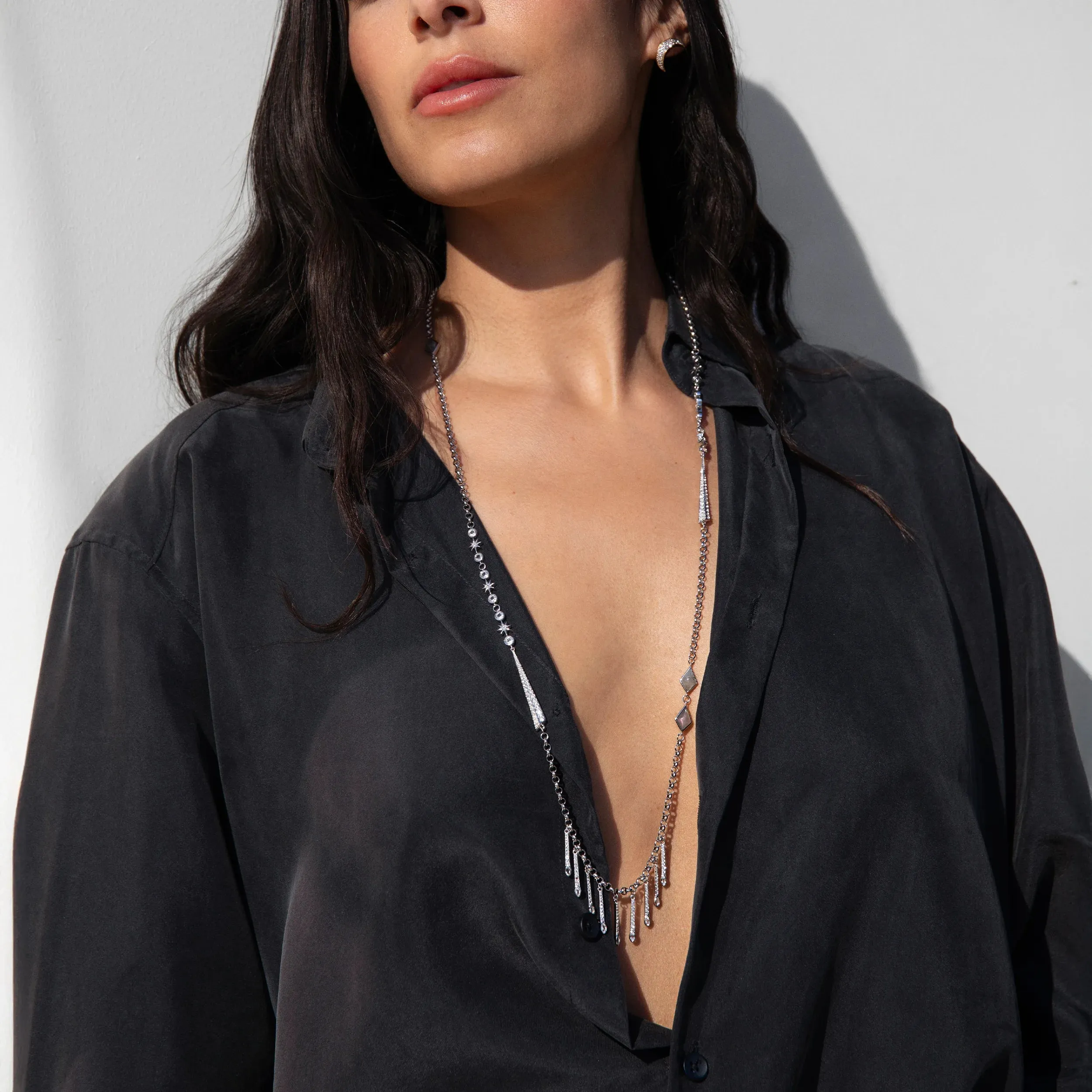 Labradorite Long Boho Necklace sold by Awe Inspired product image thumbnail 2