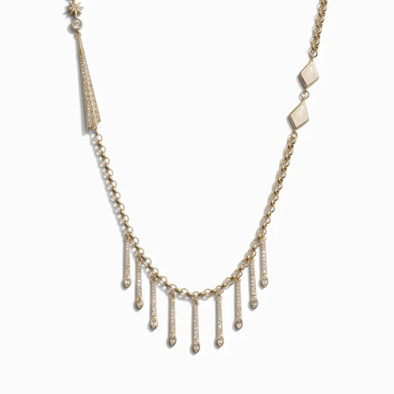 Moonstone Long Boho Necklace sold by Awe Inspired