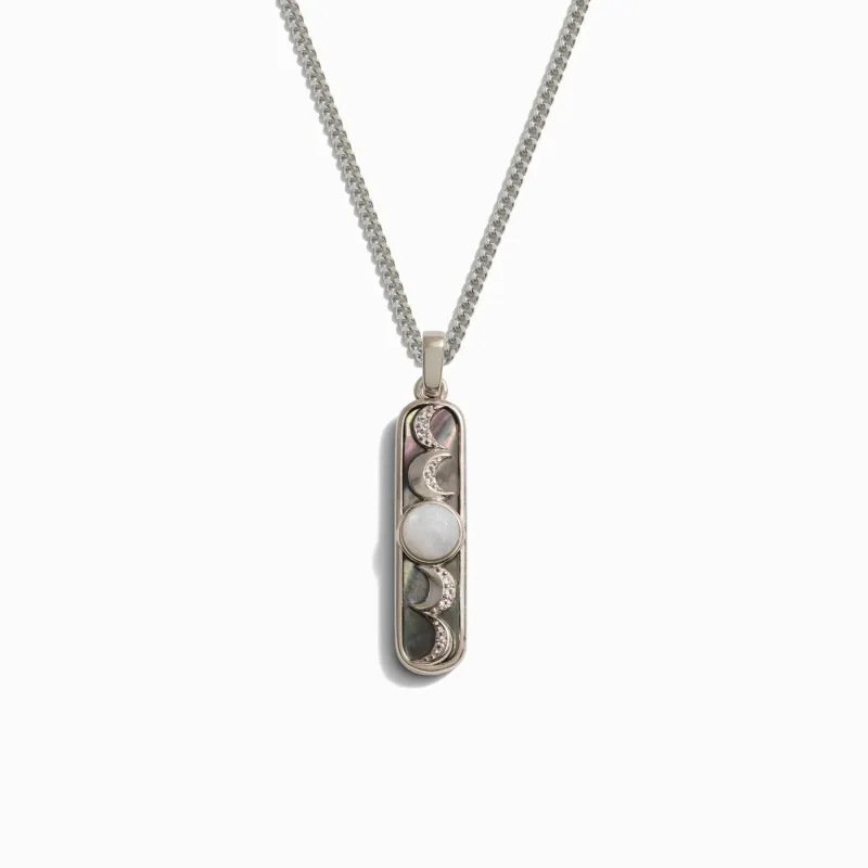 Labradorite Moon Phase Necklace sold by Awe Inspired