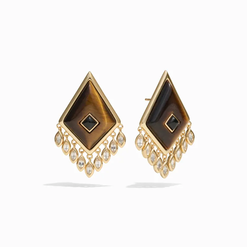 Tiger's Eye Boho Kite Earrings sold by Awe Inspired