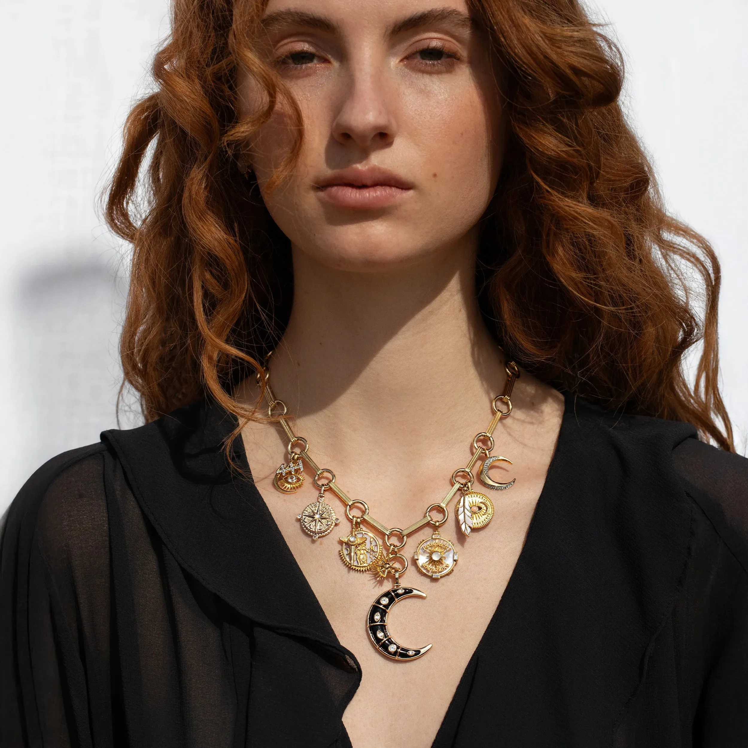 Moon Goddess Statement Charm Necklace sold by Awe Inspired product image thumbnail 2