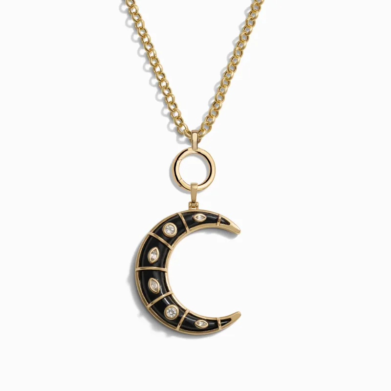 Long Mystic Moon Charm Necklace sold by Awe Inspired