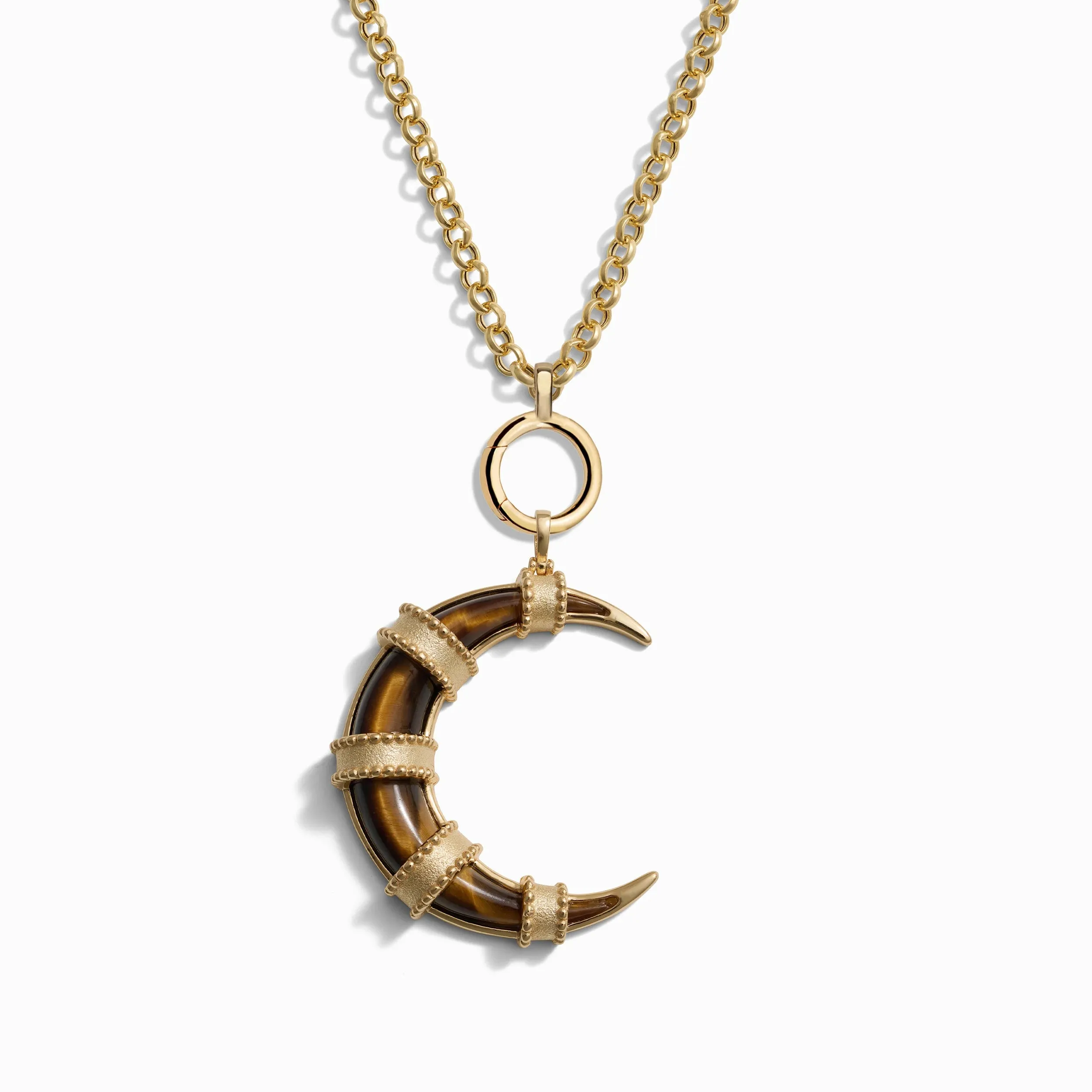 Long Boho Moon Charm Necklace sold by Awe Inspired