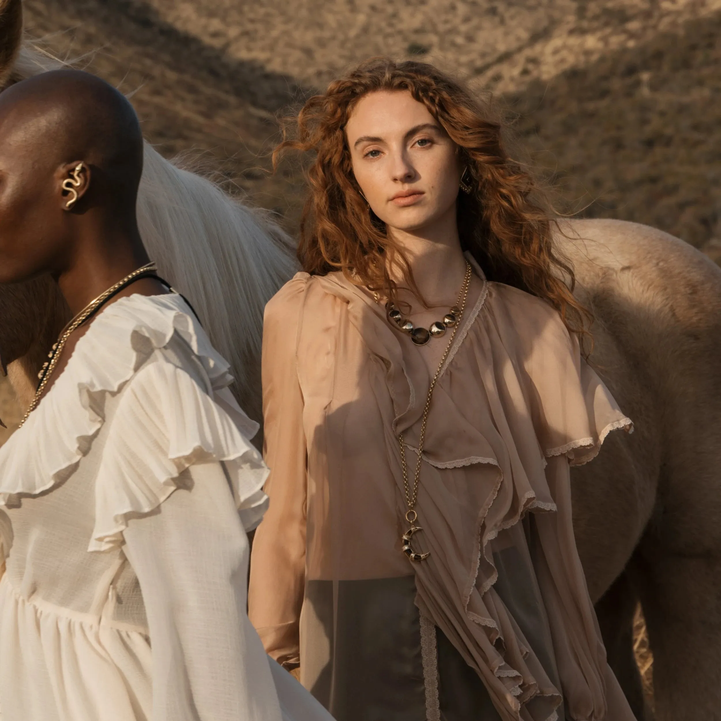 Long Boho Moon Charm Necklace sold by Awe Inspired product image thumbnail 5