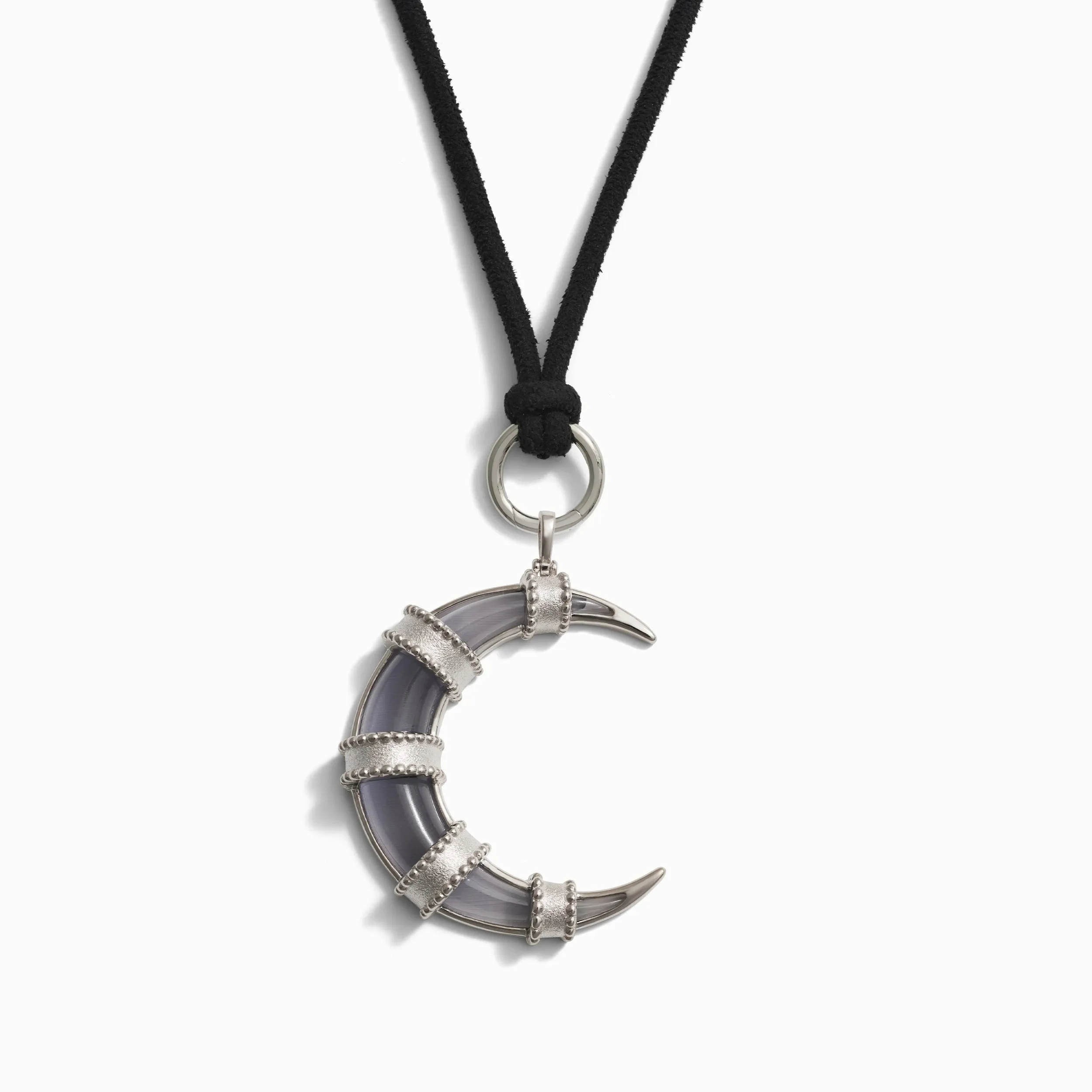 Boho Moon Cord Charm Necklace sold by Awe Inspired product image thumbnail 4