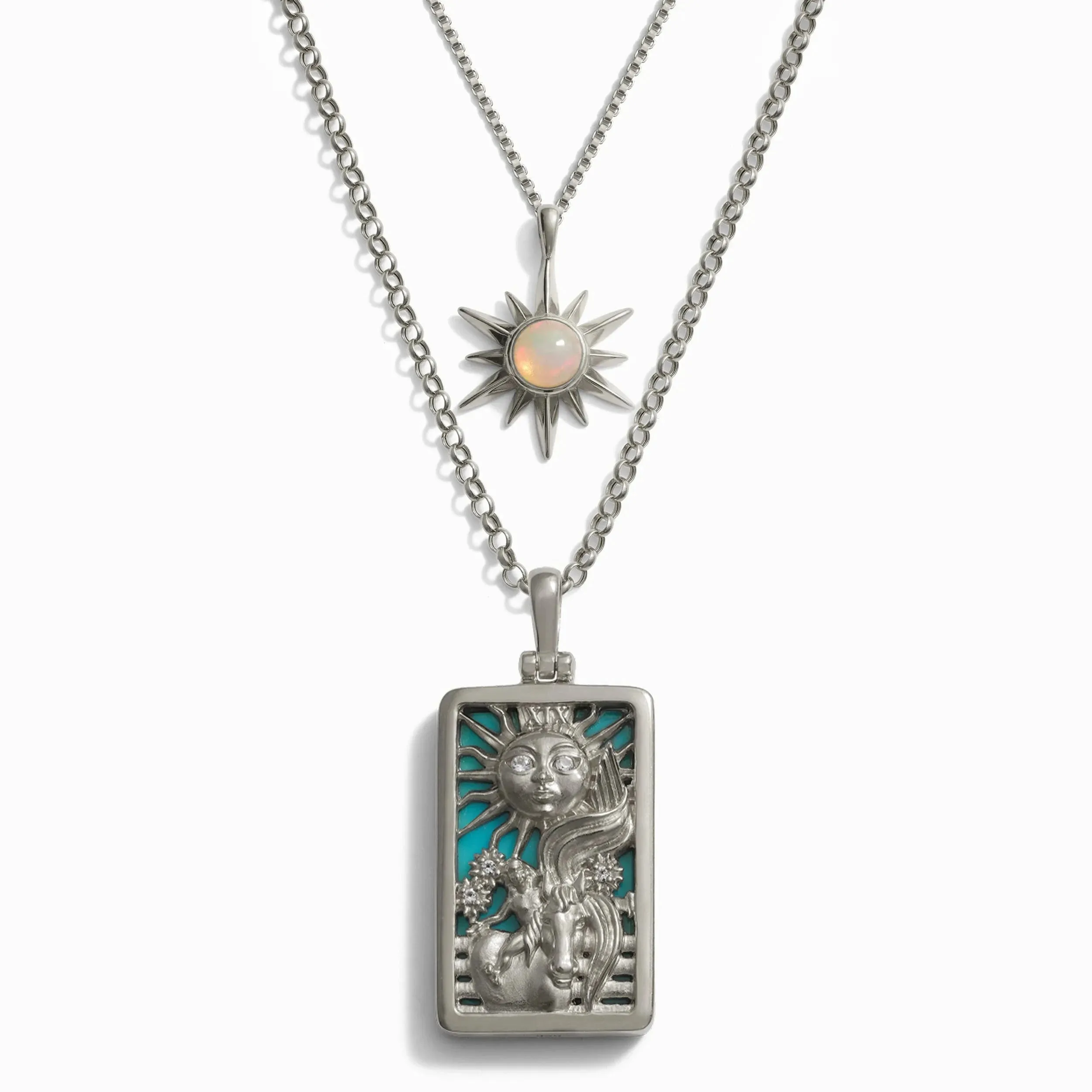 The Sun Tarot Necklace Set sold by Awe Inspired product image thumbnail 3