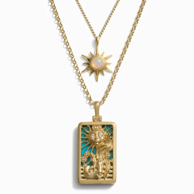 The Sun Tarot Necklace Set sold by Awe Inspired