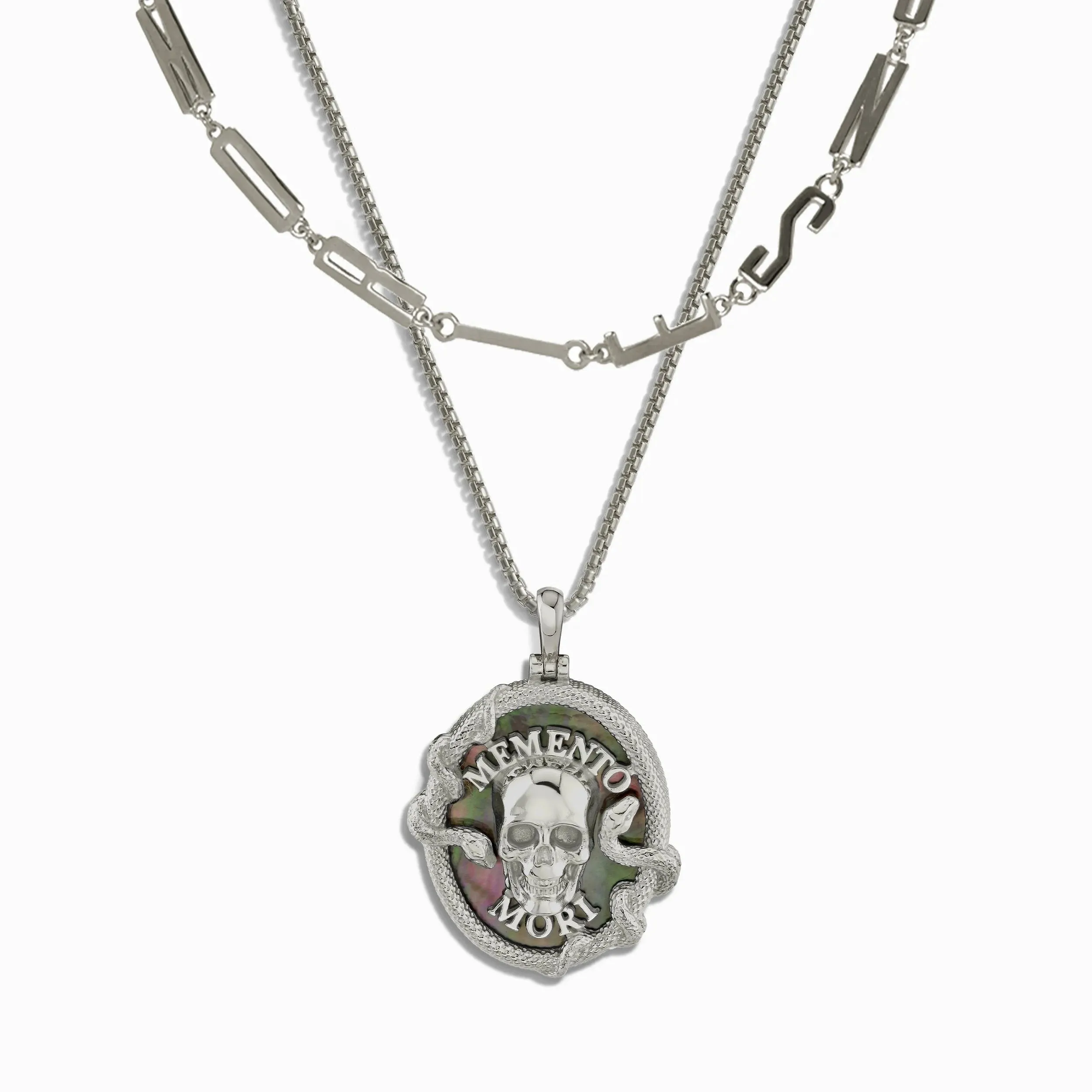 Memento Mori and Affirmation Necklace Set sold by Awe Inspired product image thumbnail 3