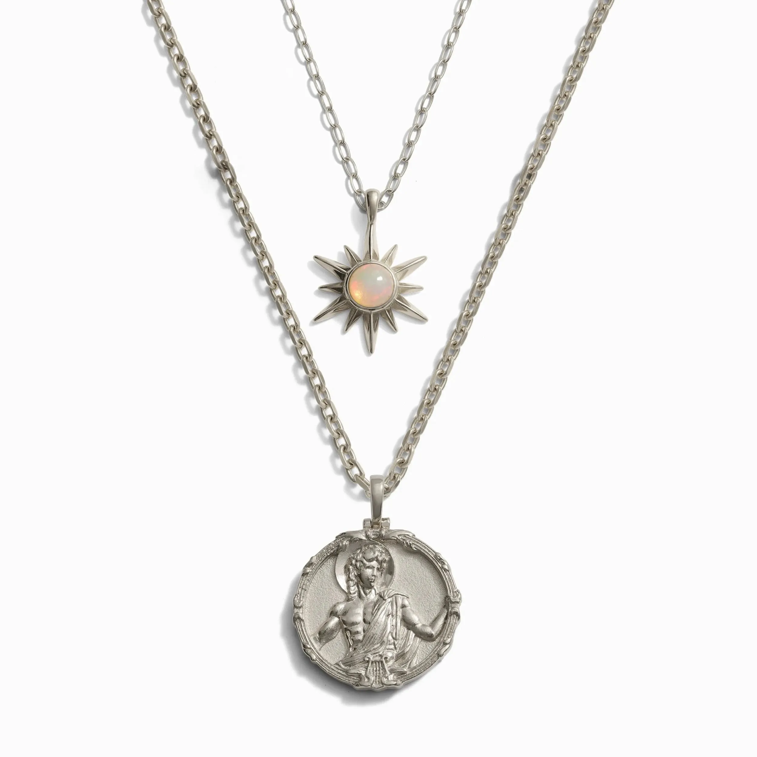 Men's Apollo and Opal Sun Necklace Set sold by Awe Inspired product image thumbnail 4
