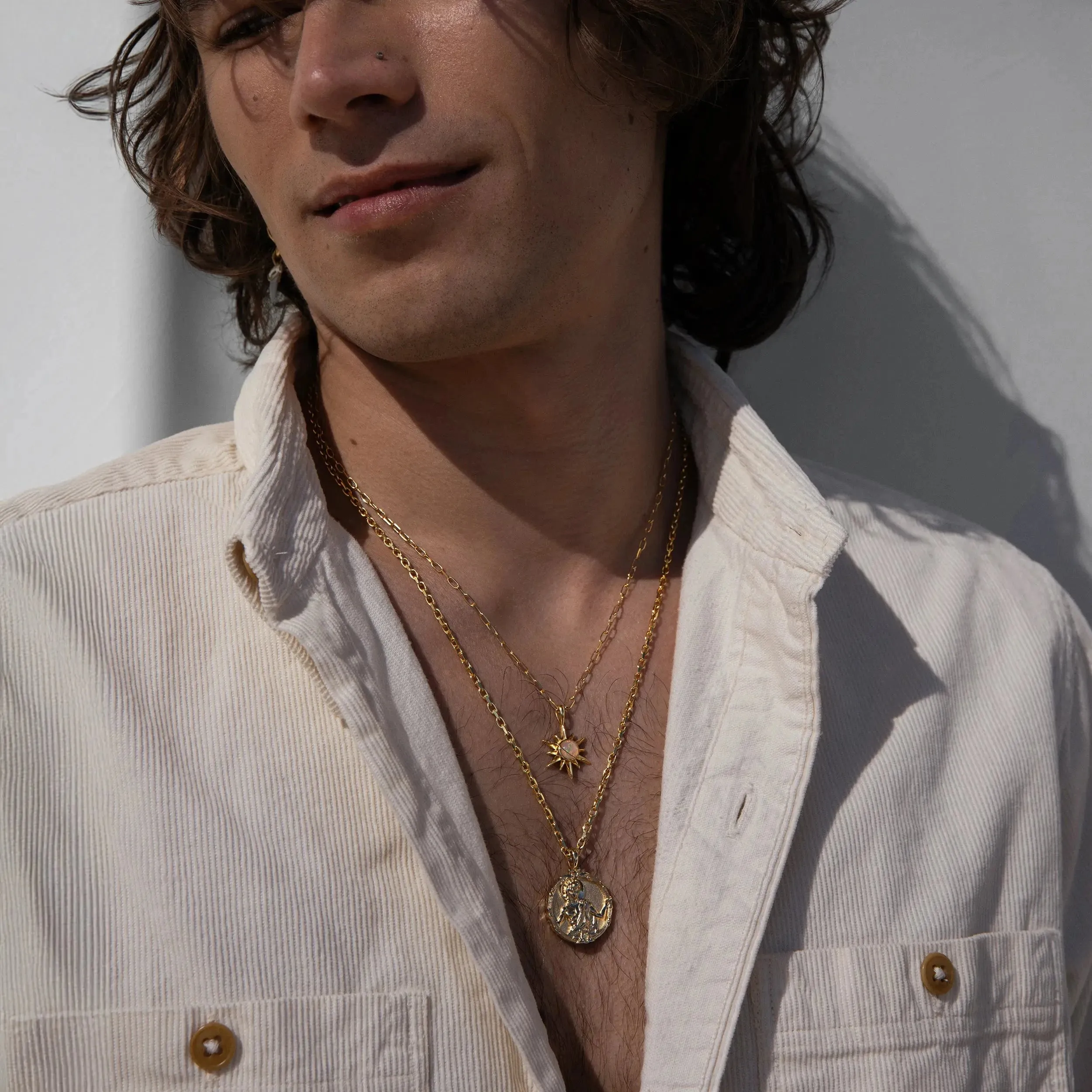 Men's Apollo and Opal Sun Necklace Set sold by Awe Inspired product image thumbnail 2