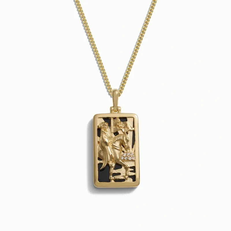Men's Tarot Necklace sold by Awe Inspired