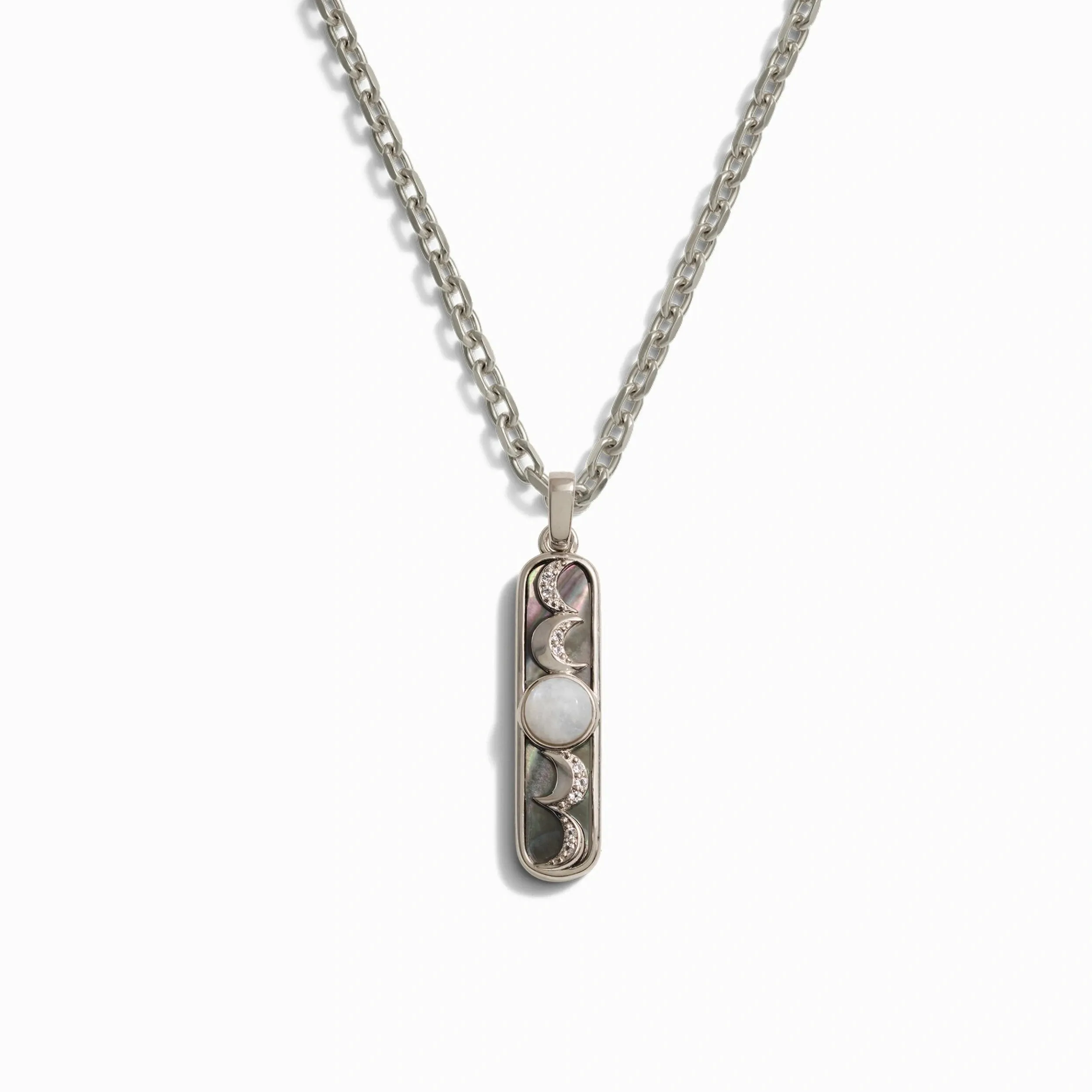 Men's Moon Phase Necklace sold by Awe Inspired product image thumbnail 3