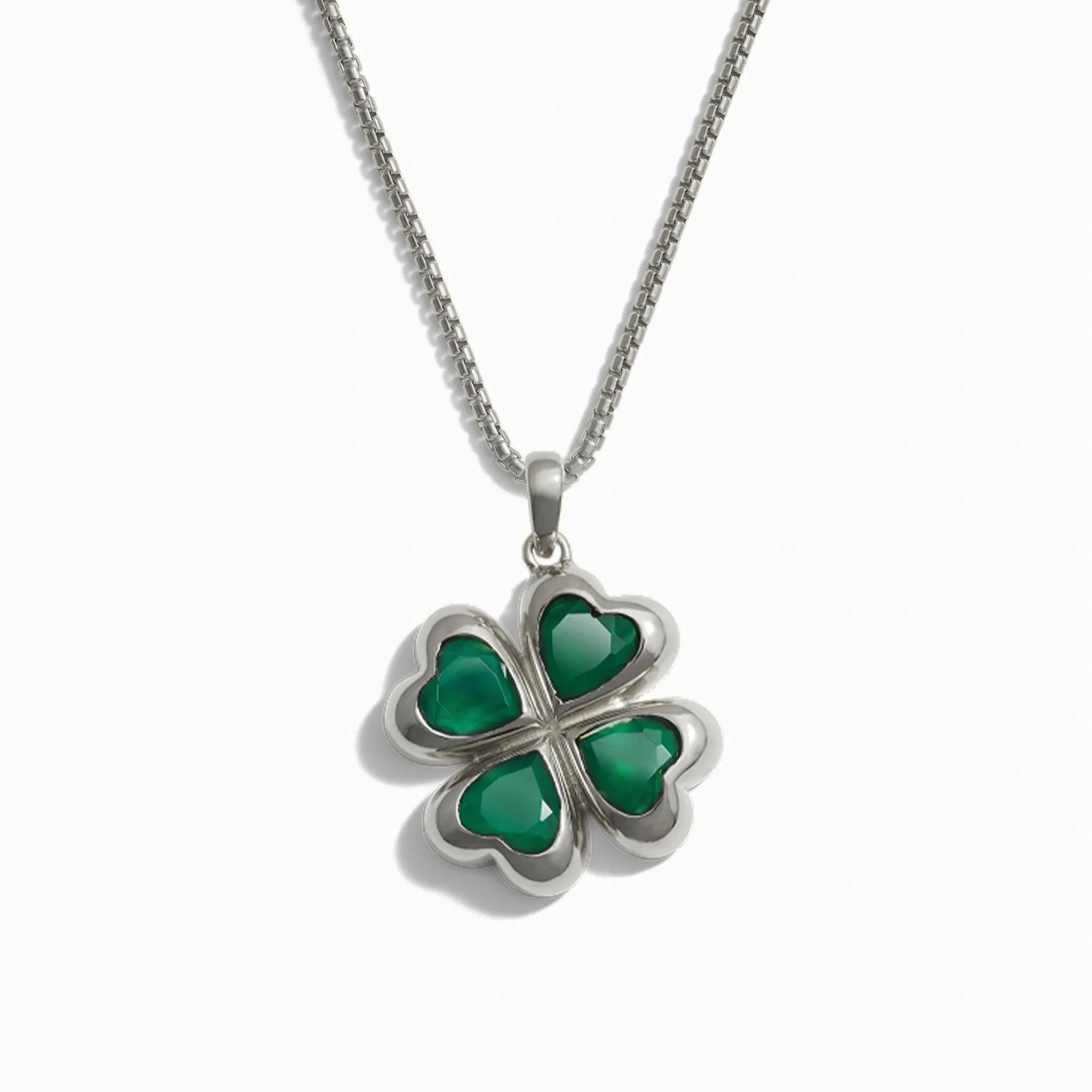 Men's Lucky Clover Necklace sold by Awe Inspired product image thumbnail 3