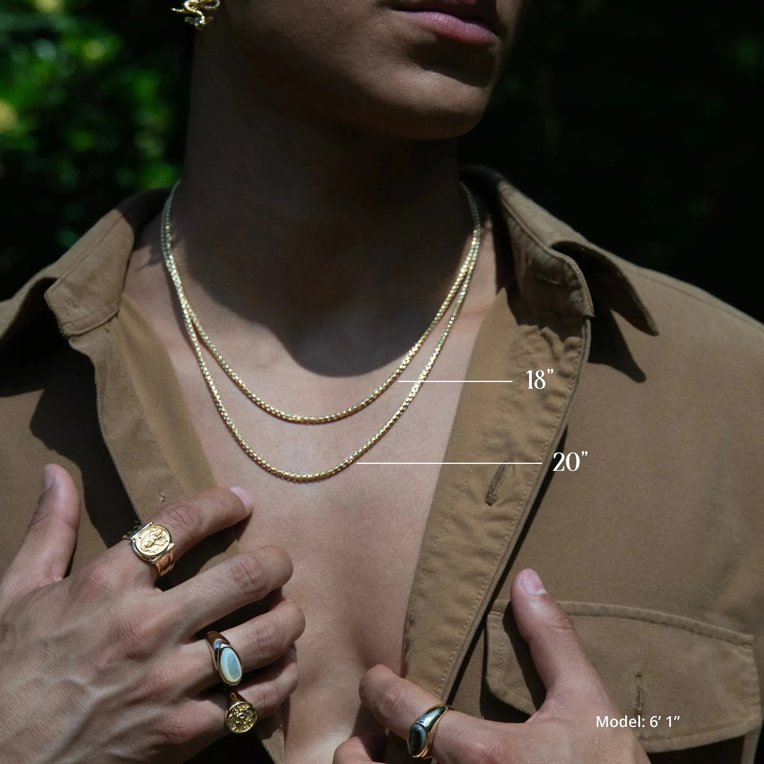 Men's Celestial Duo Necklace sold by Awe Inspired product image thumbnail 4