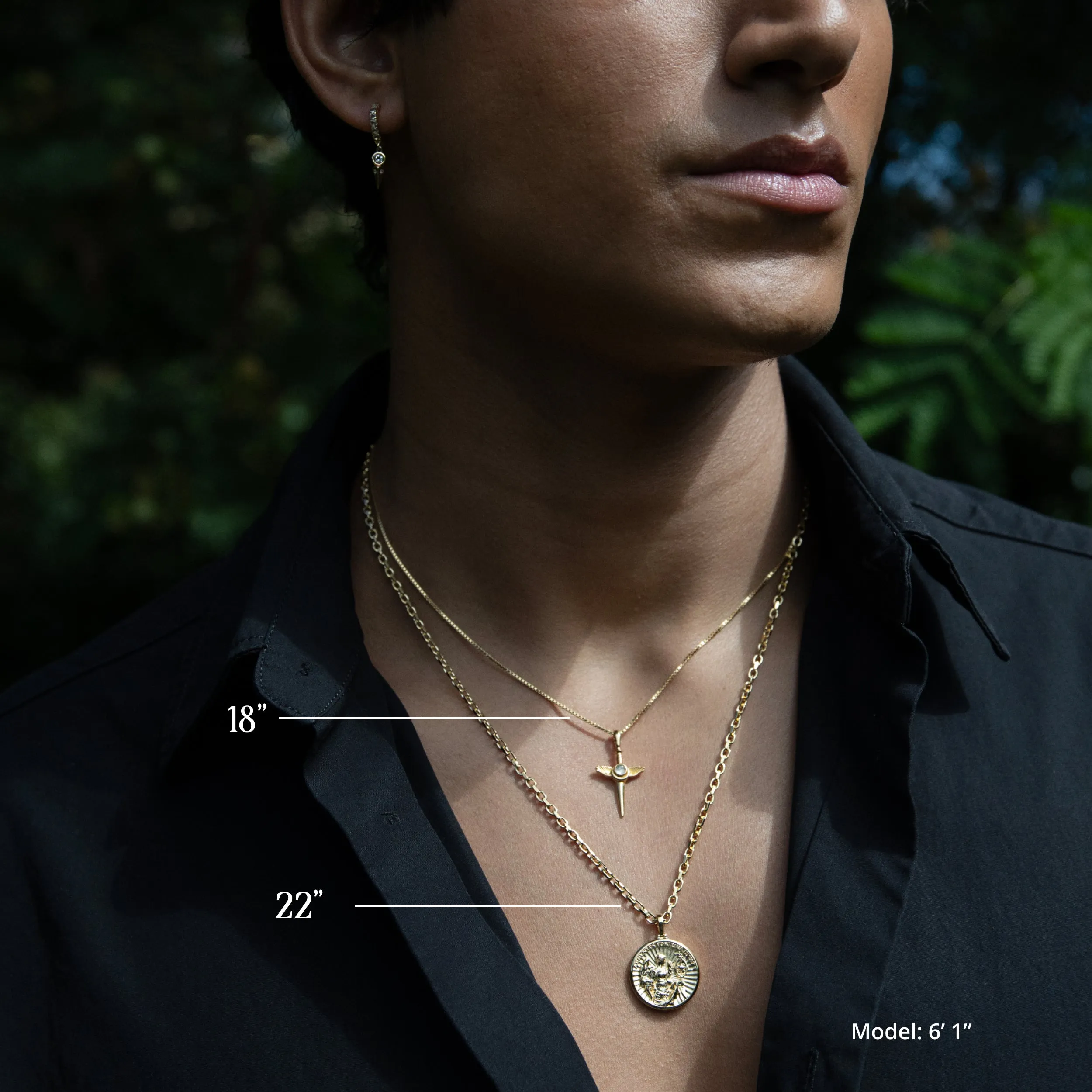 Men's Celestial Duo Necklace sold by Awe Inspired product image thumbnail 5