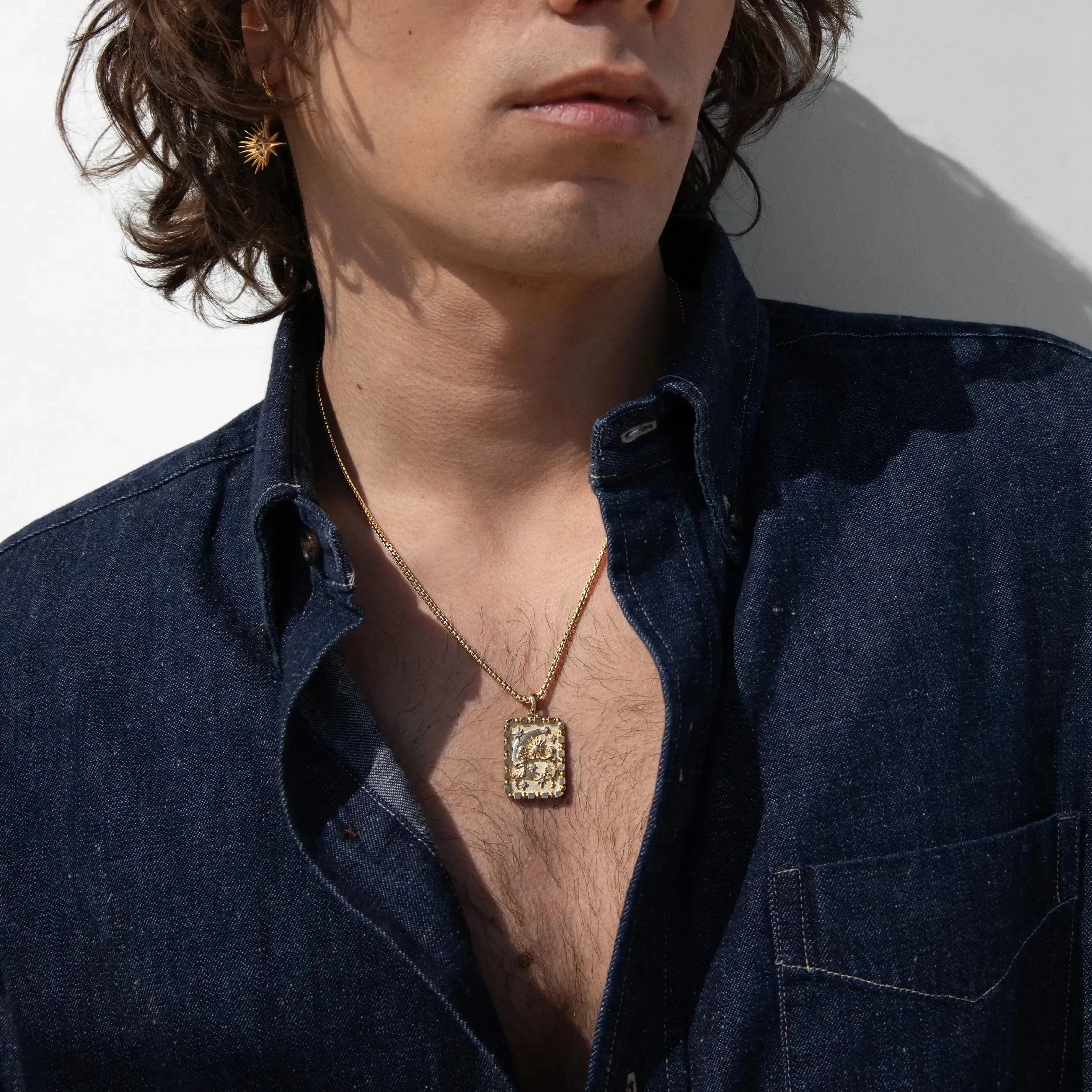 Men's Celestial Duo Necklace sold by Awe Inspired product image thumbnail 2