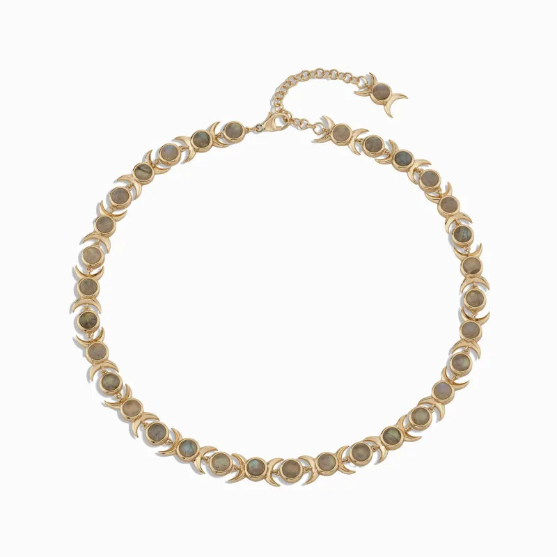 Triple Moon Tennis Necklace sold by Awe Inspired