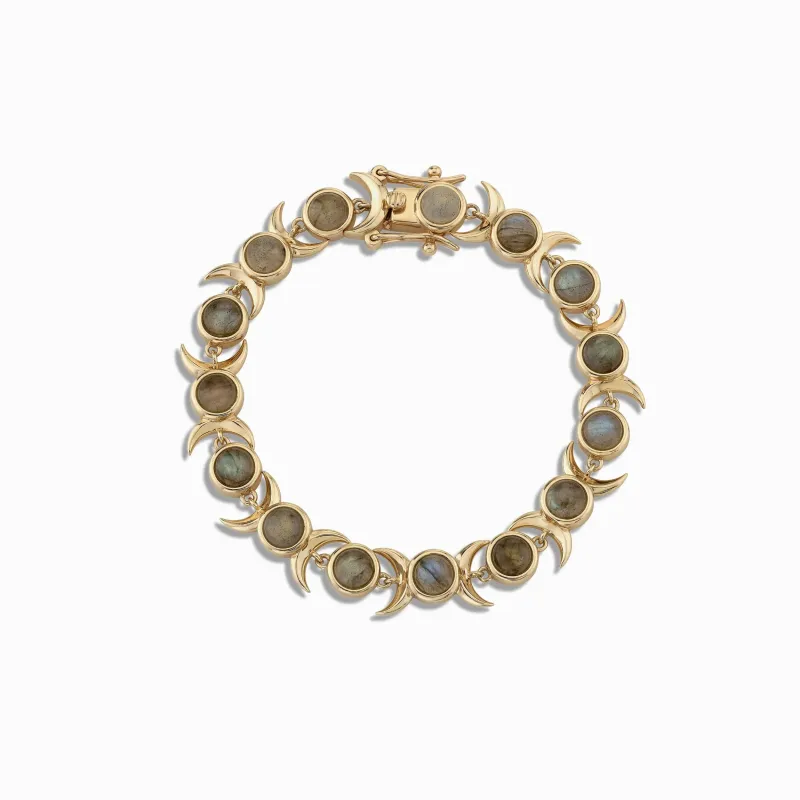Triple Moon Tennis Bracelet sold by Awe Inspired