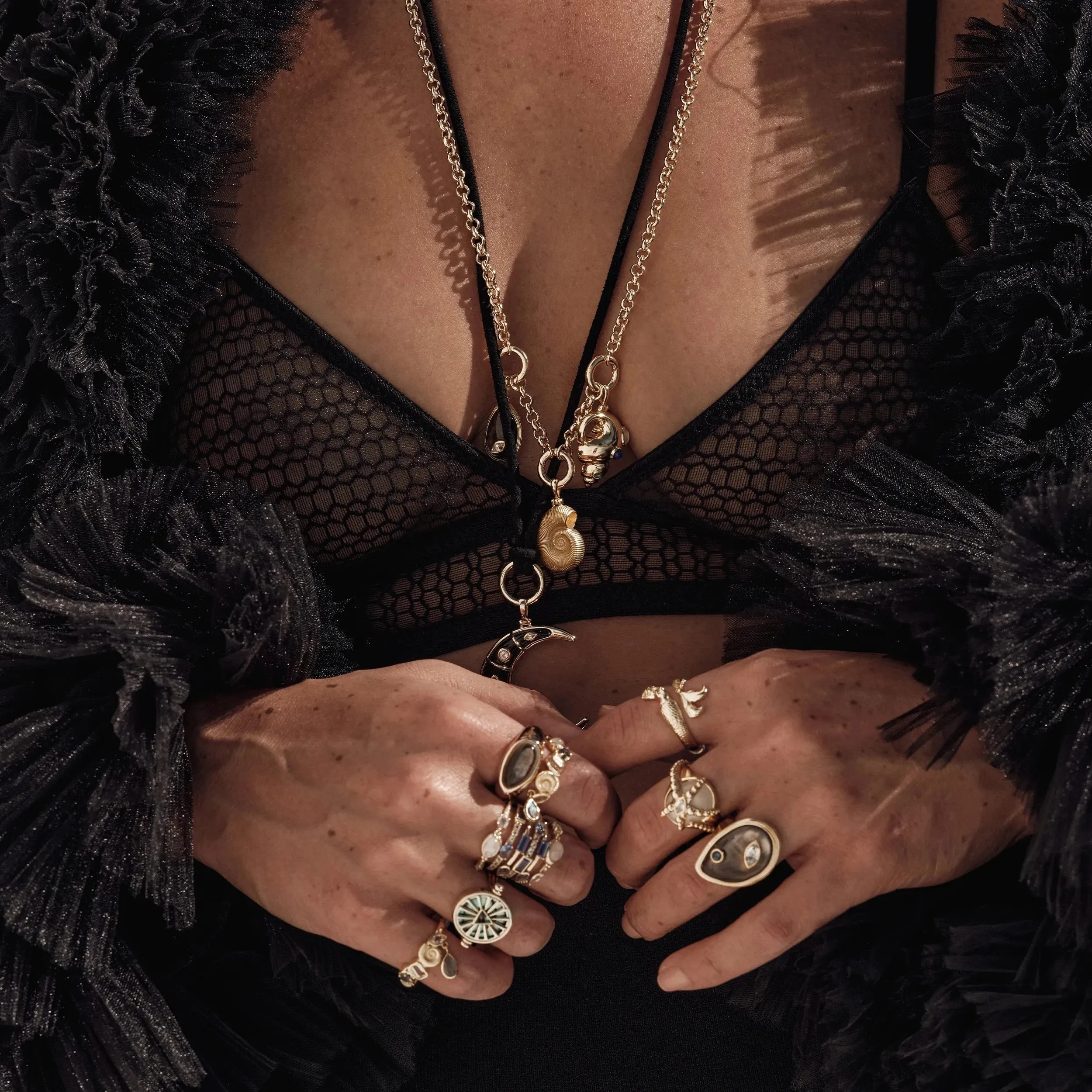 Gemstone Conch Pendant sold by Awe Inspired product image thumbnail 4