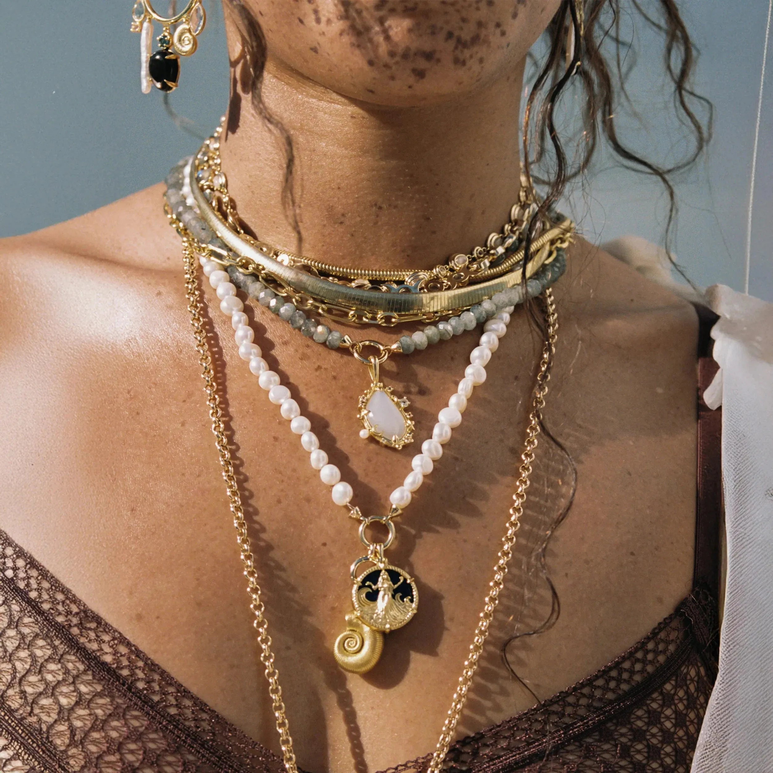 Deep Sea Ammonite Shell Pendant sold by Awe Inspired product image thumbnail 5