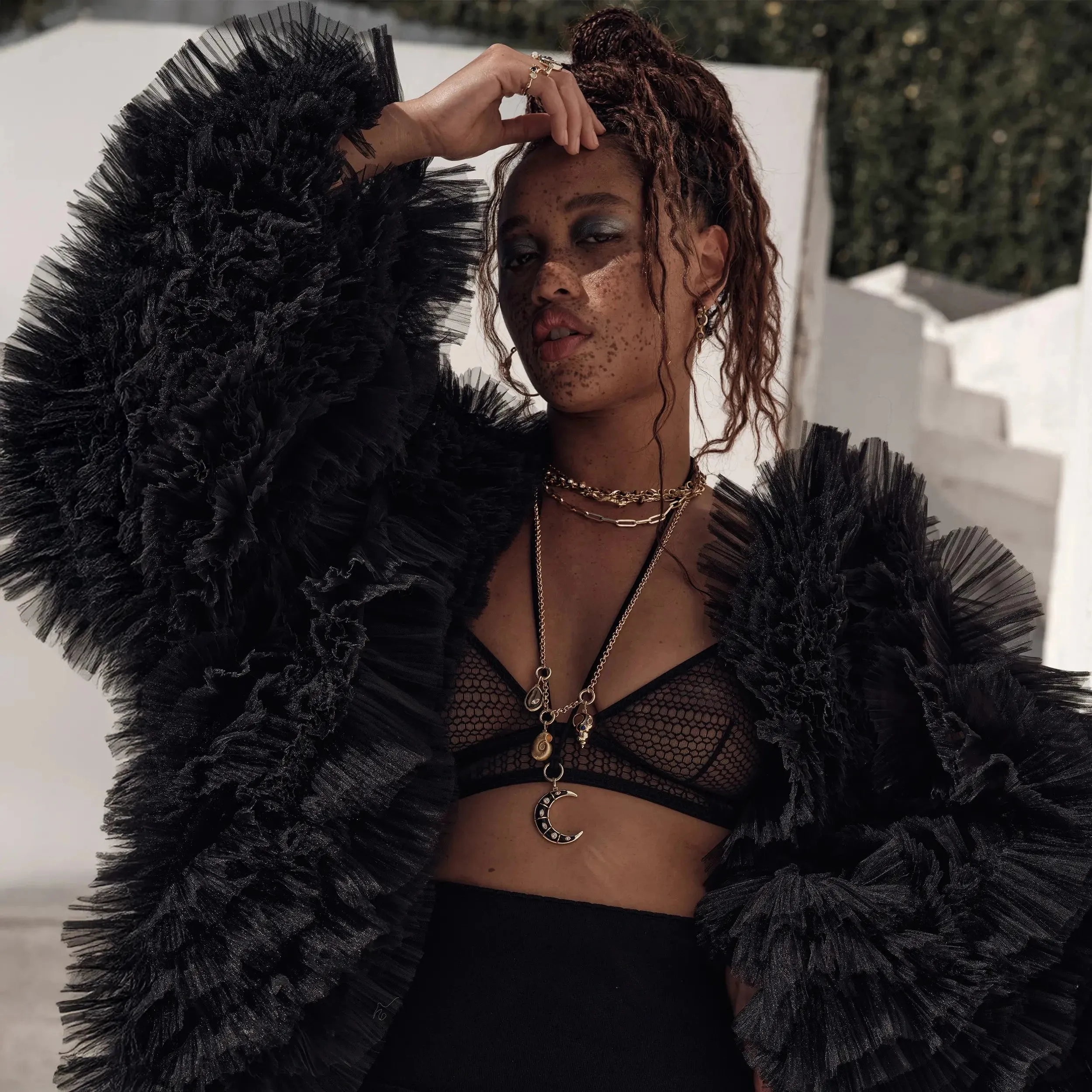 Long Triple Charm Collector Necklace sold by Awe Inspired product image thumbnail 3