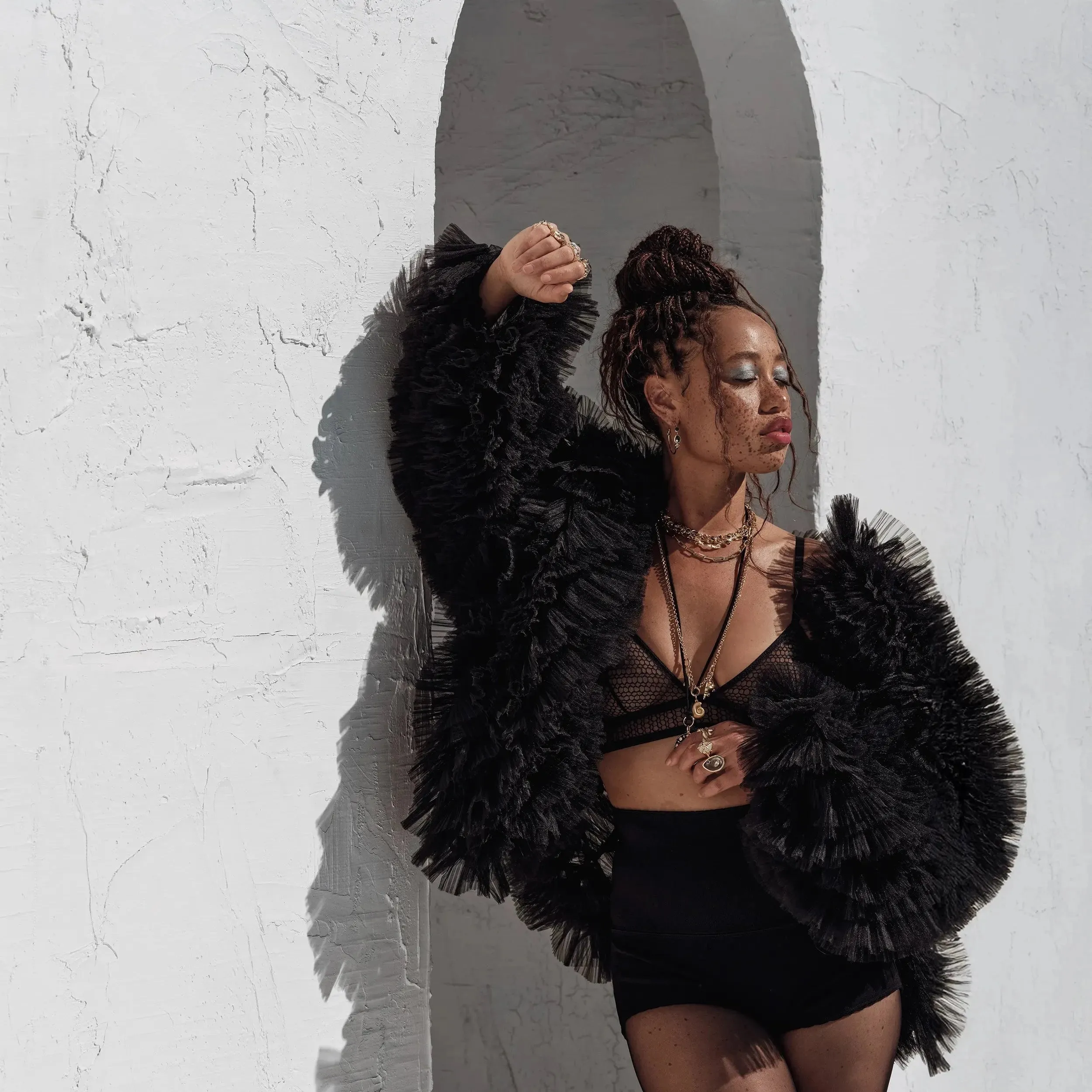 Long Triple Charm Collector Necklace sold by Awe Inspired product image thumbnail 5