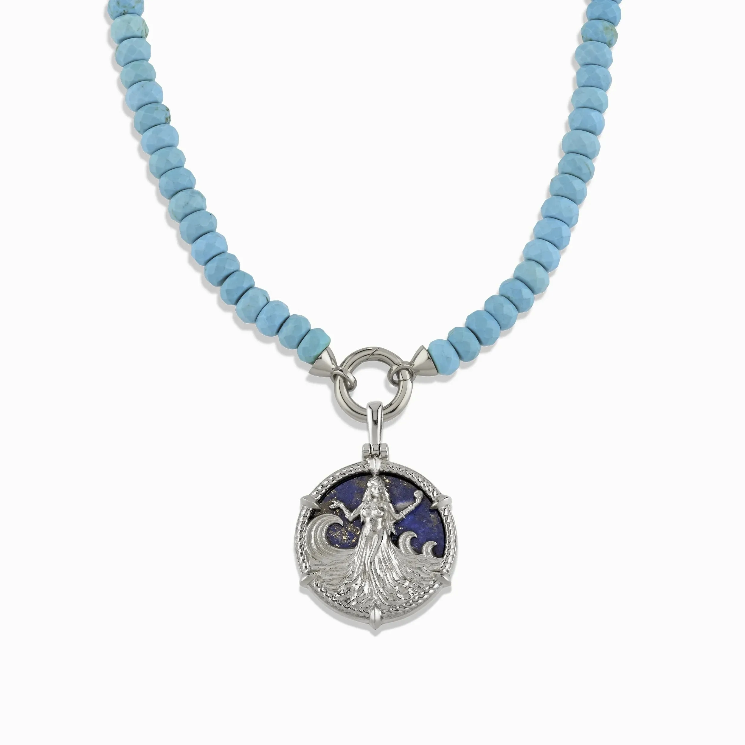 Yemaya Turquoise Charm Necklace sold by Awe Inspired product image thumbnail 3