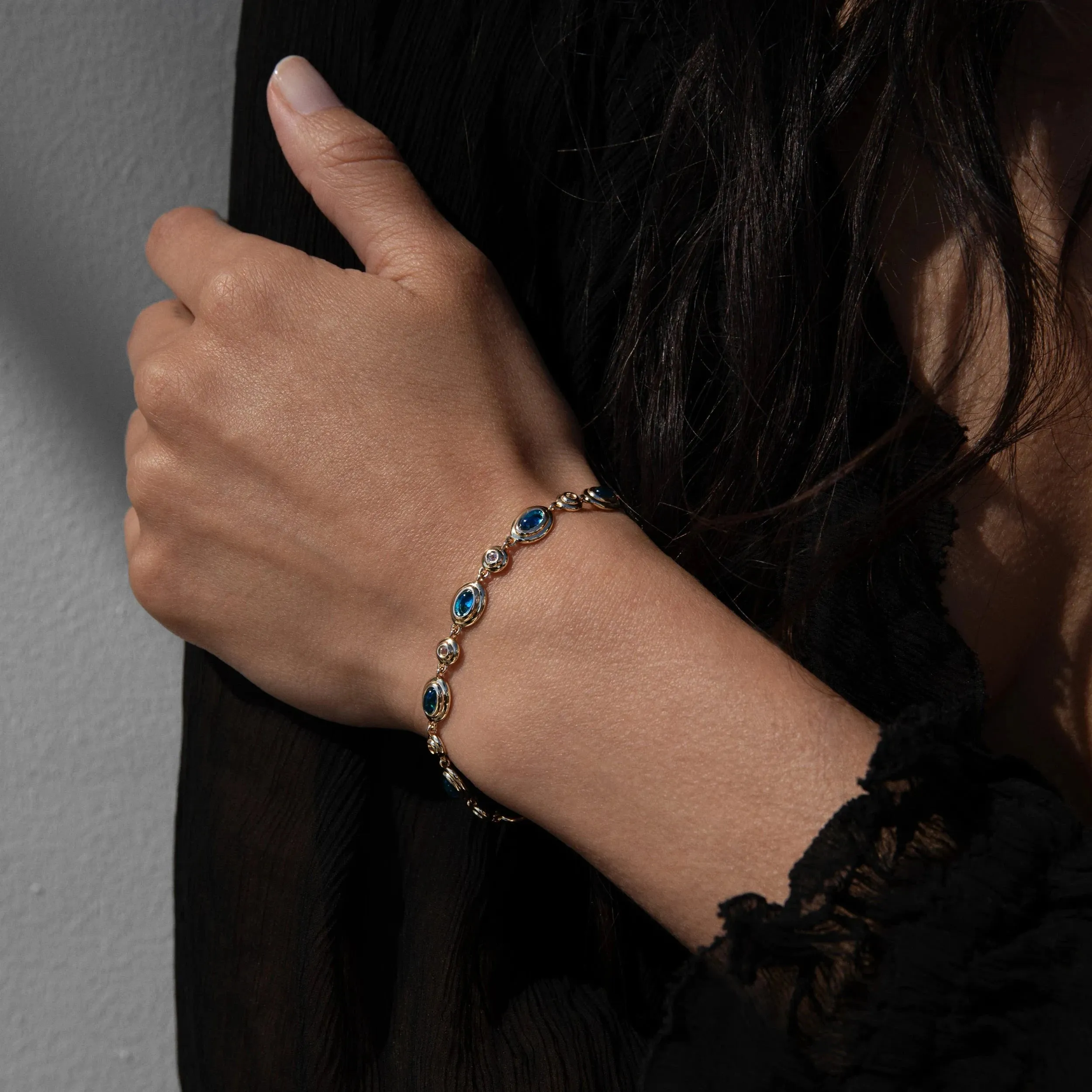 Gemstone Tennis Bracelet sold by Awe Inspired product image thumbnail 4